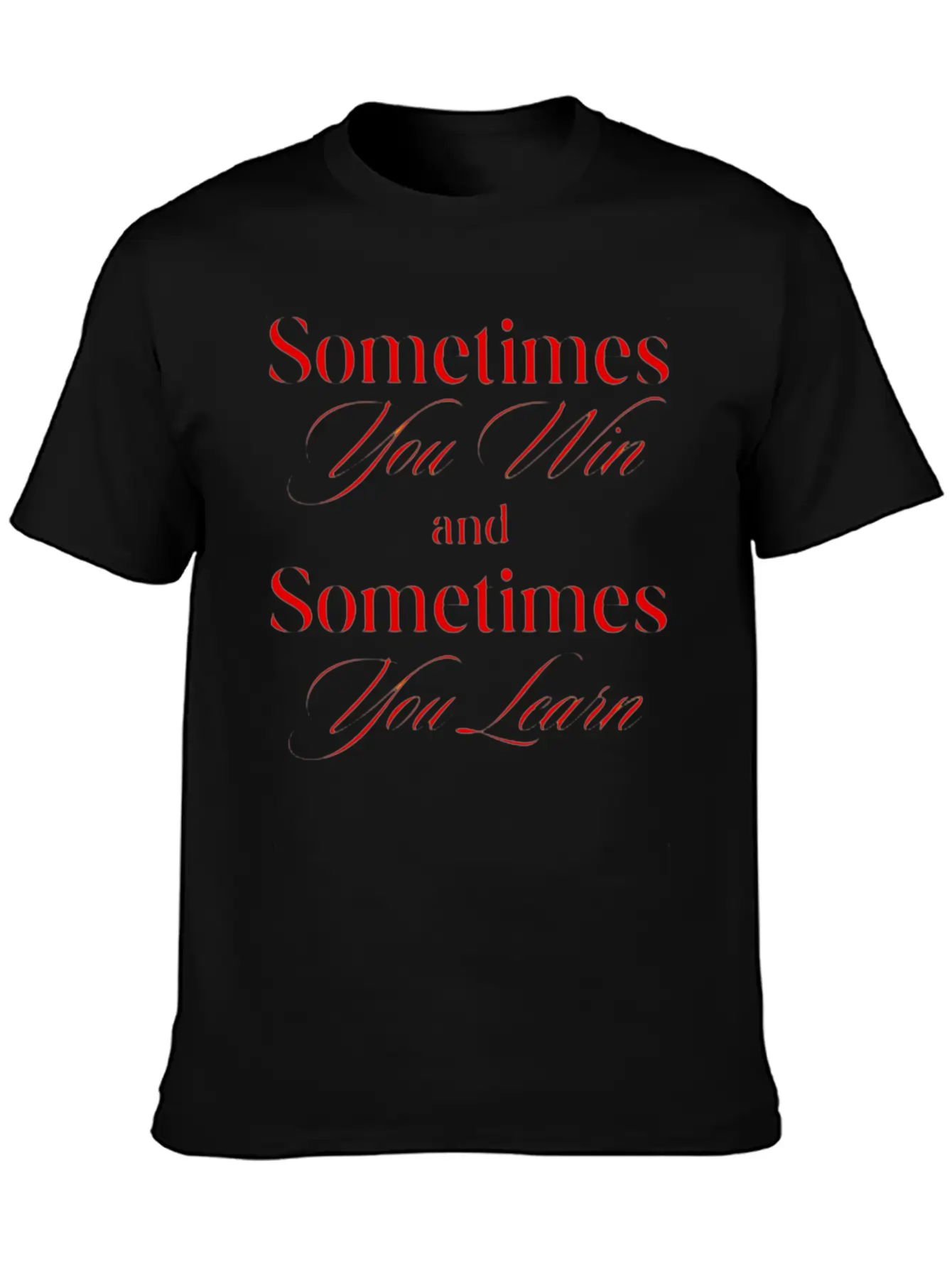 "Learning Through Victory And Defeat" Classic Fit Graphic Tee For Daily Comfort – Unisex Cotton Shirt