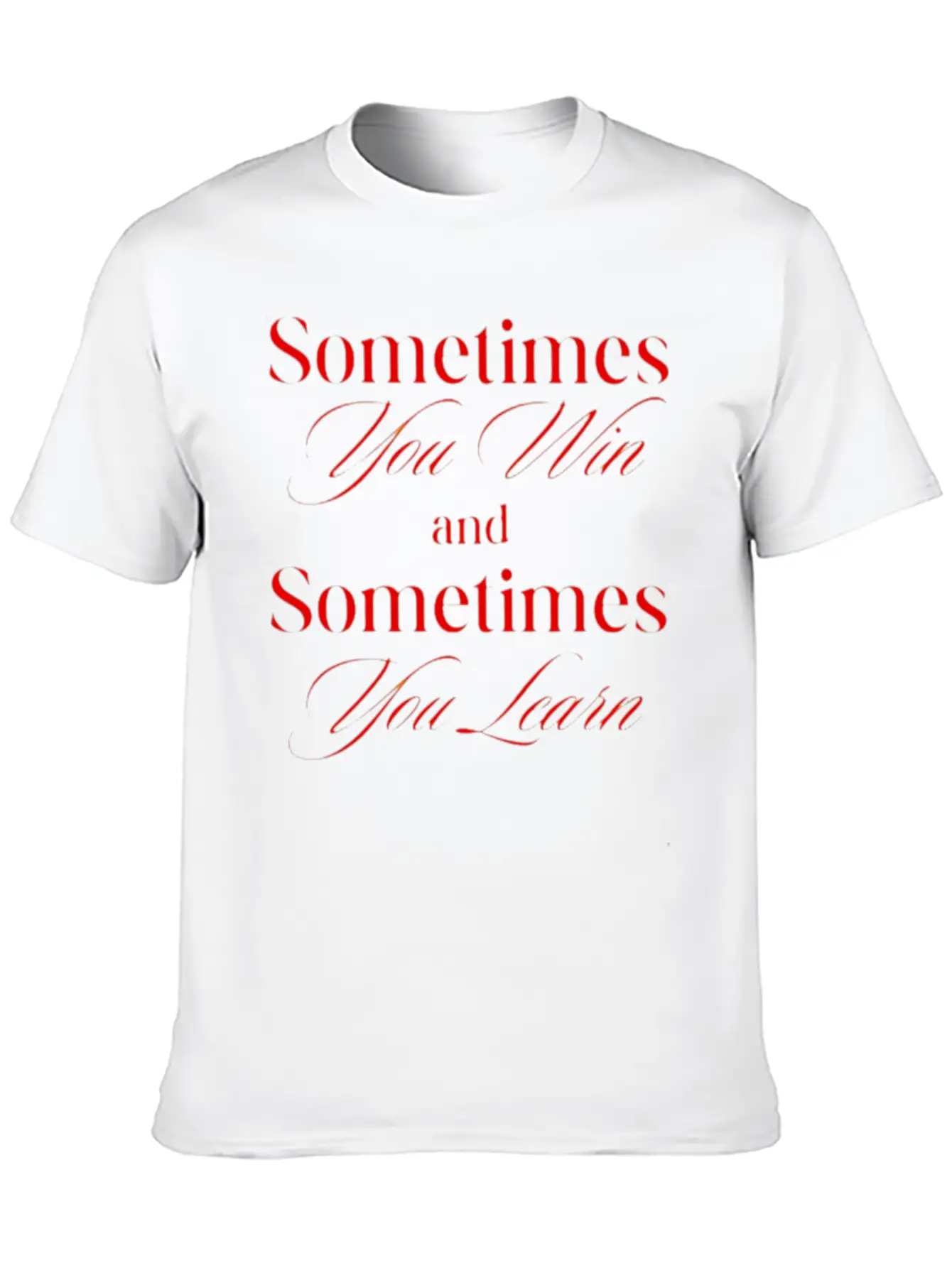 "Learning Through Victory And Defeat" Classic Fit Graphic Tee For Daily Comfort – Unisex Cotton Shirt