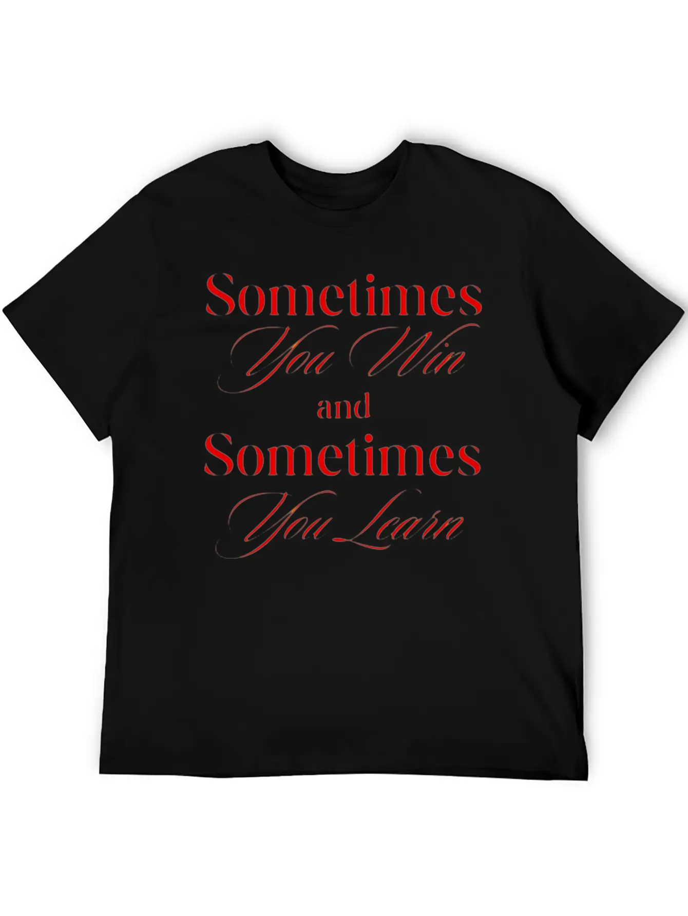 "Learning Through Victory And Defeat" Classic Fit Graphic Tee For Daily Comfort – Unisex Cotton Shirt
