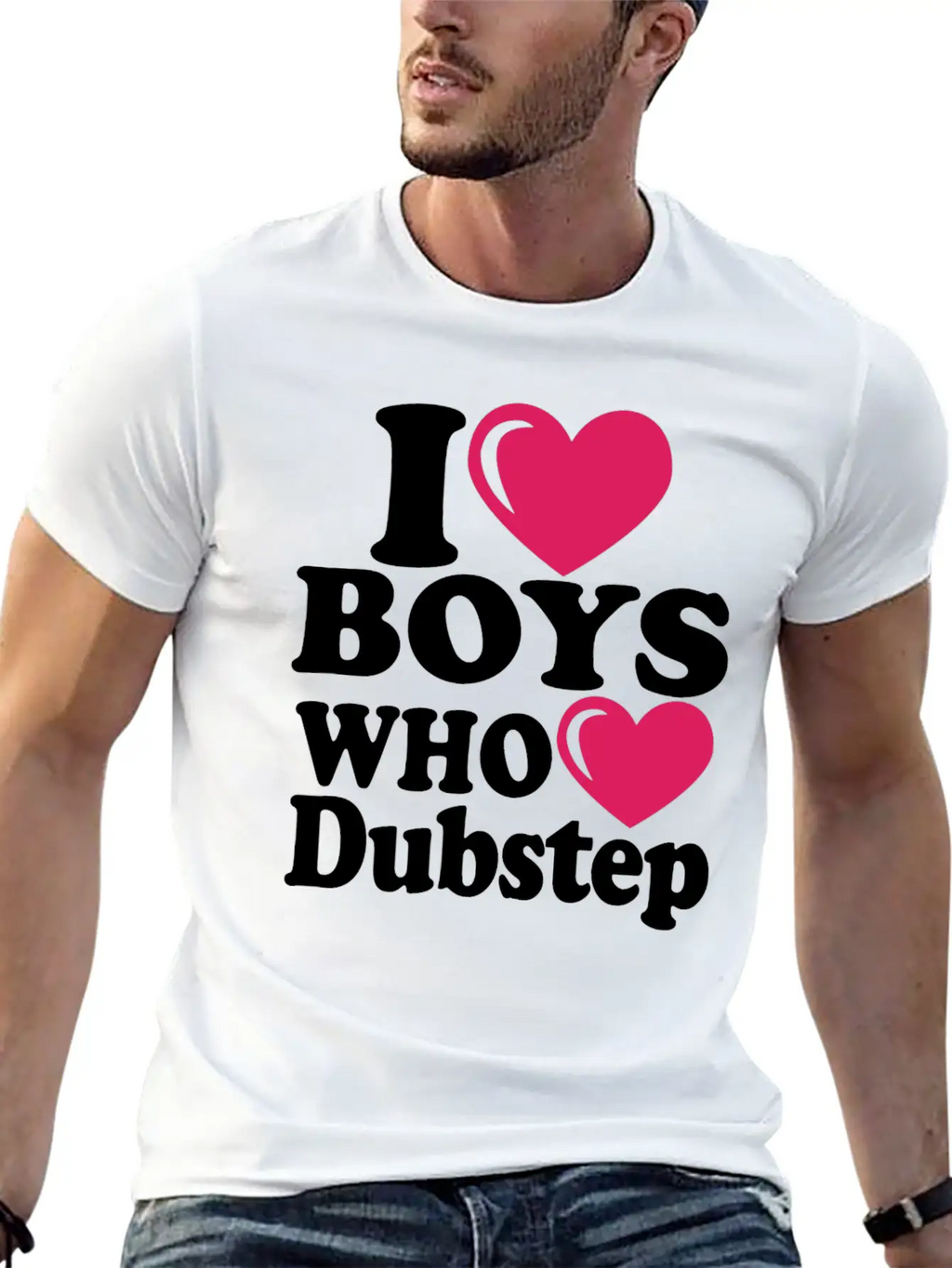 01 I Heart Boys Dubstep Copy Classic Cotton Tee – Unisex Comfort For Any Season