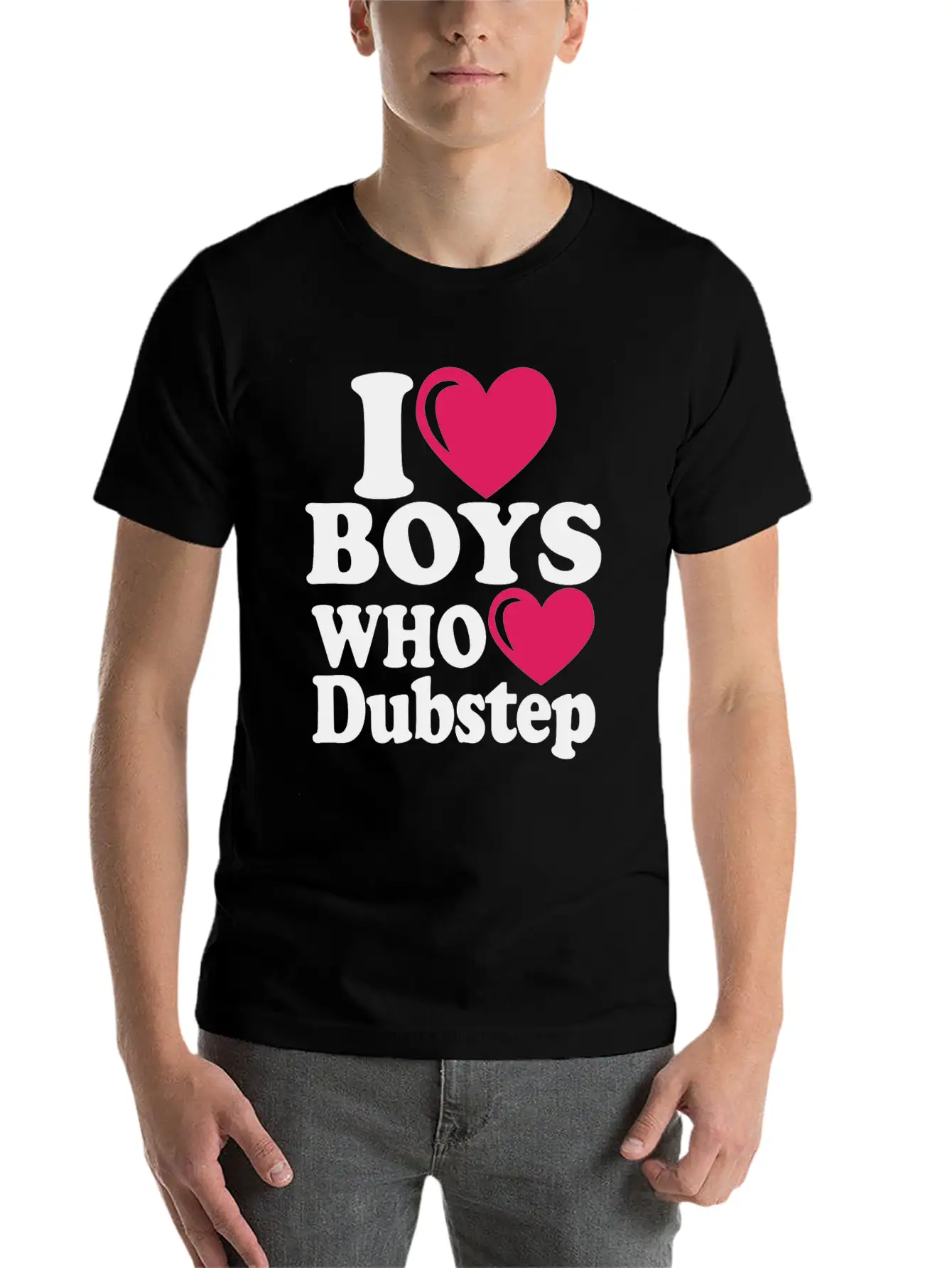 01 I Heart Boys Dubstep Copy Classic Cotton Tee – Unisex Comfort For Any Season