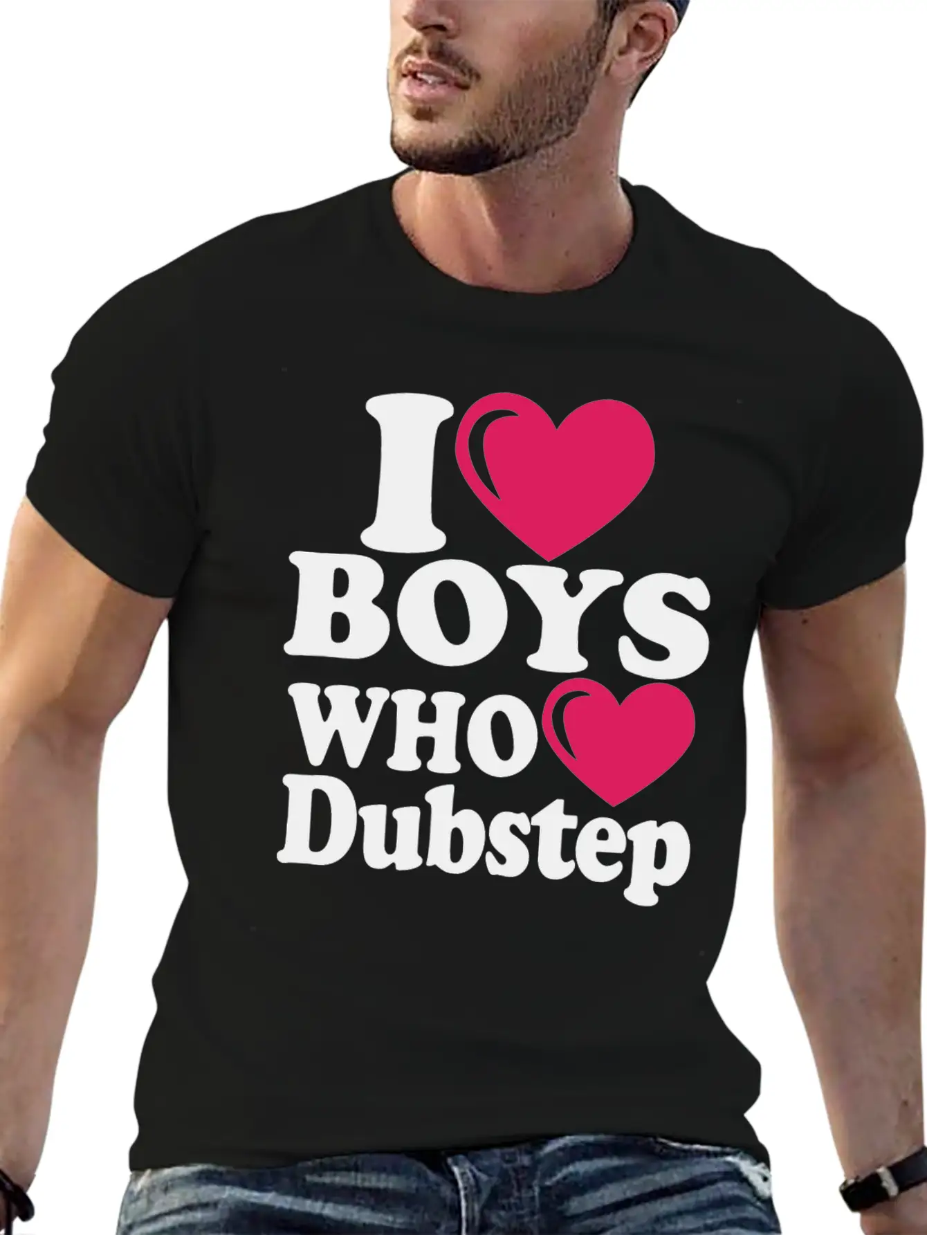 01 I Heart Boys Dubstep Copy Classic Cotton Tee – Unisex Comfort For Any Season