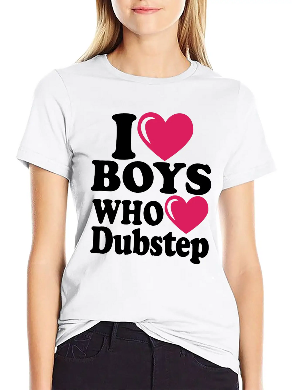 01 I Heart Boys Dubstep Copy Classic Cotton Tee – Unisex Comfort For Any Season