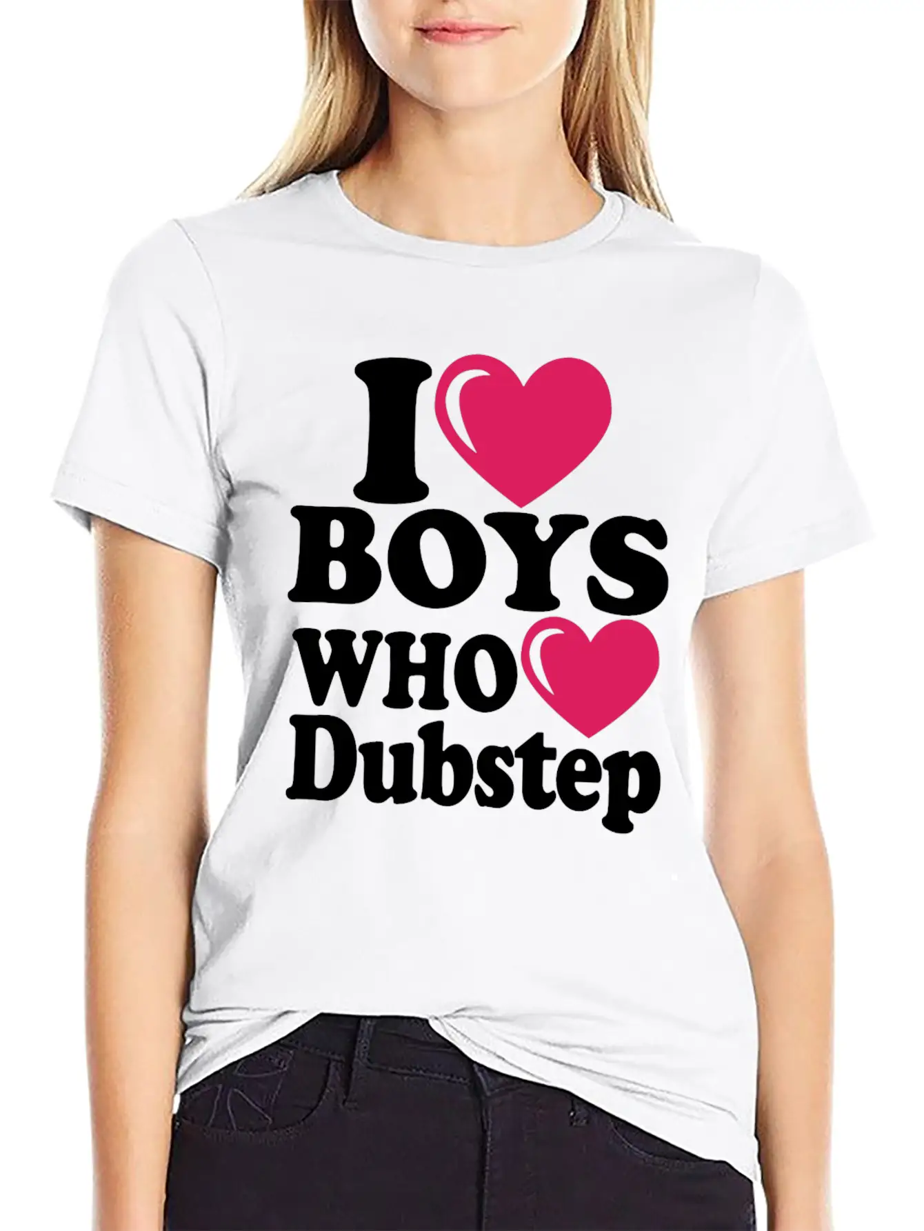 01 I Heart Boys Dubstep Copy Classic Cotton Tee – Unisex Comfort For Any Season