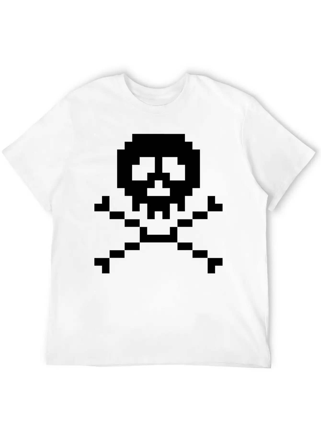 03 Pixel Skull 3 Ai Vectorstock 7294636 Classic Fit Graphic Tee For Daily Comfort – Unisex Cotton Shirt