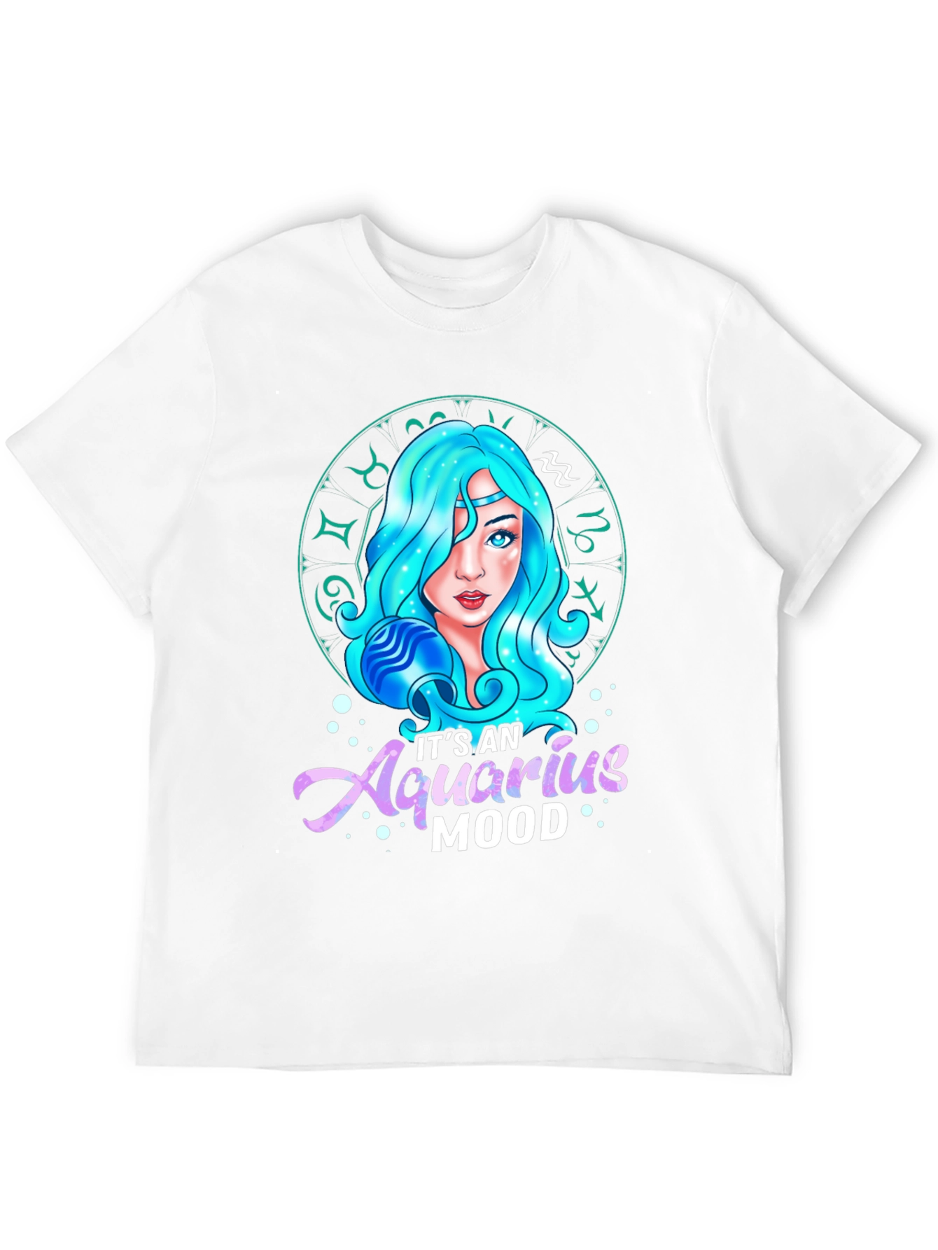 Aquarius Mood Graphic Tee - Zodiac Sign T-Shirt