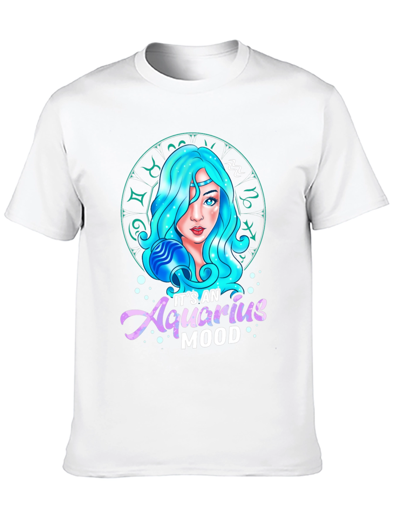Aquarius Mood Graphic Tee - Zodiac Sign T-Shirt