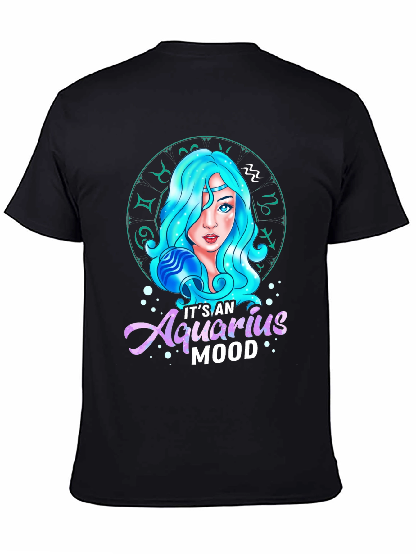 Aquarius Mood Graphic Tee - Zodiac Sign T-Shirt