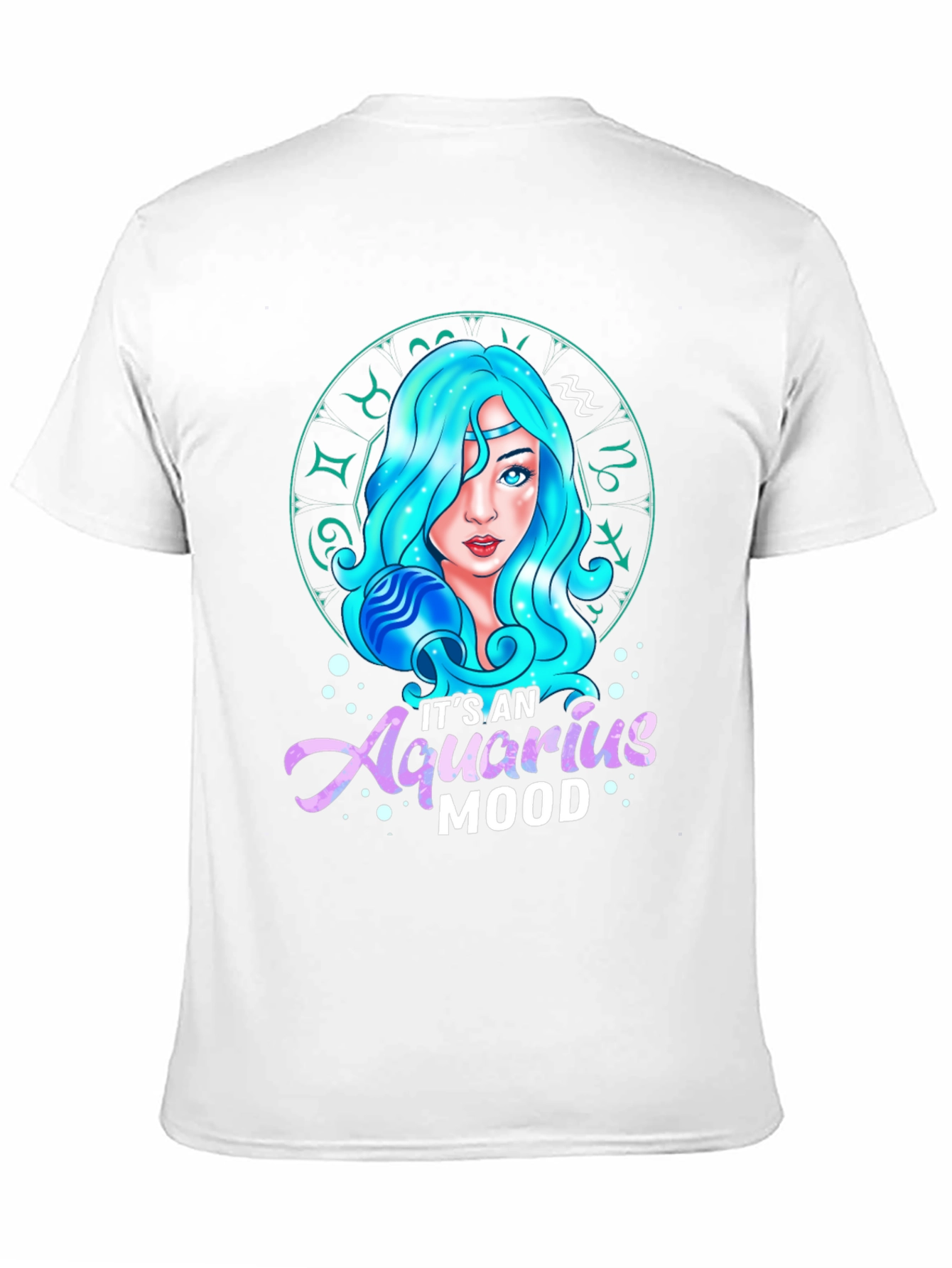 Aquarius Mood Graphic Tee - Zodiac Sign T-Shirt
