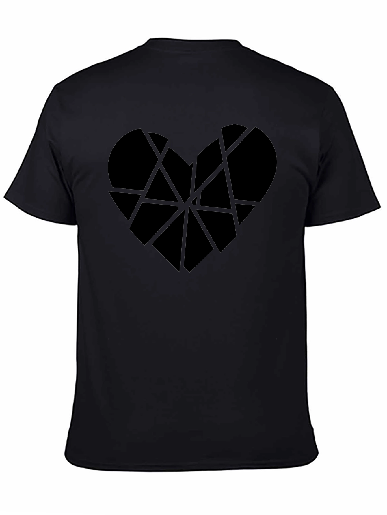 Abstract Heart Tee - Modern Geometric Design