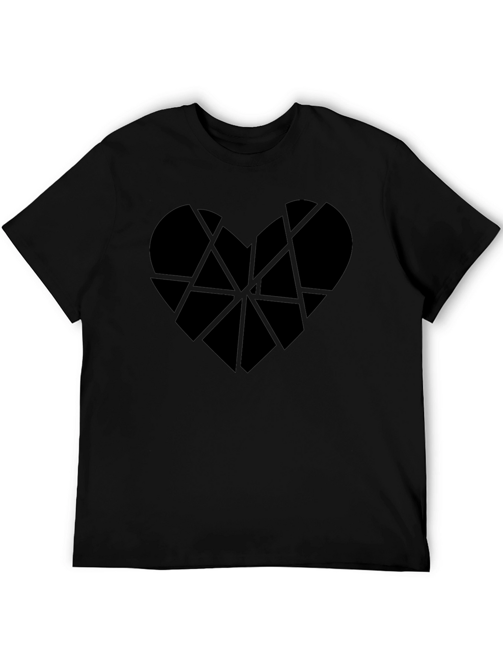 Abstract Heart Tee - Modern Geometric Design
