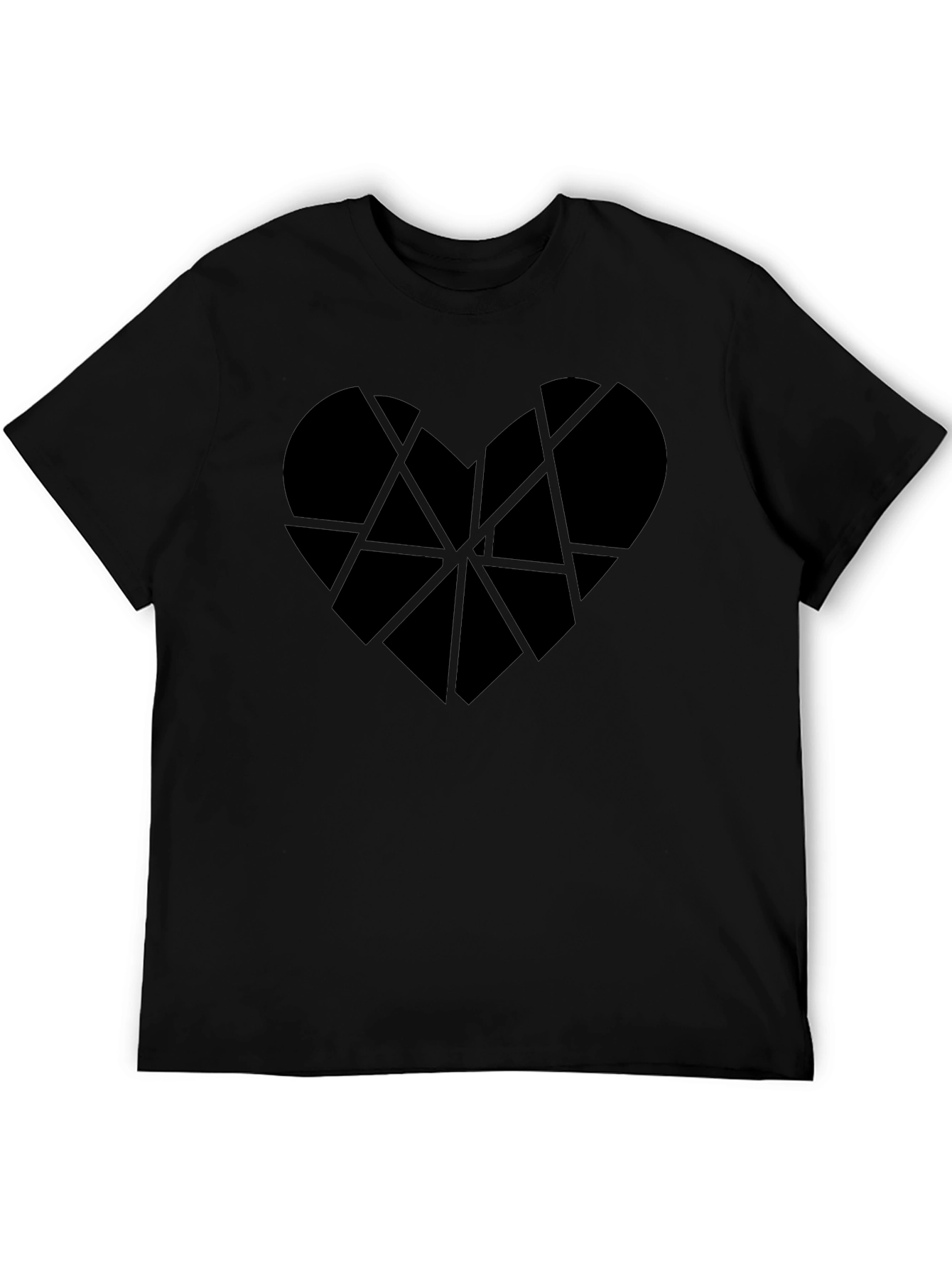 Abstract Heart Tee - Modern Geometric Design