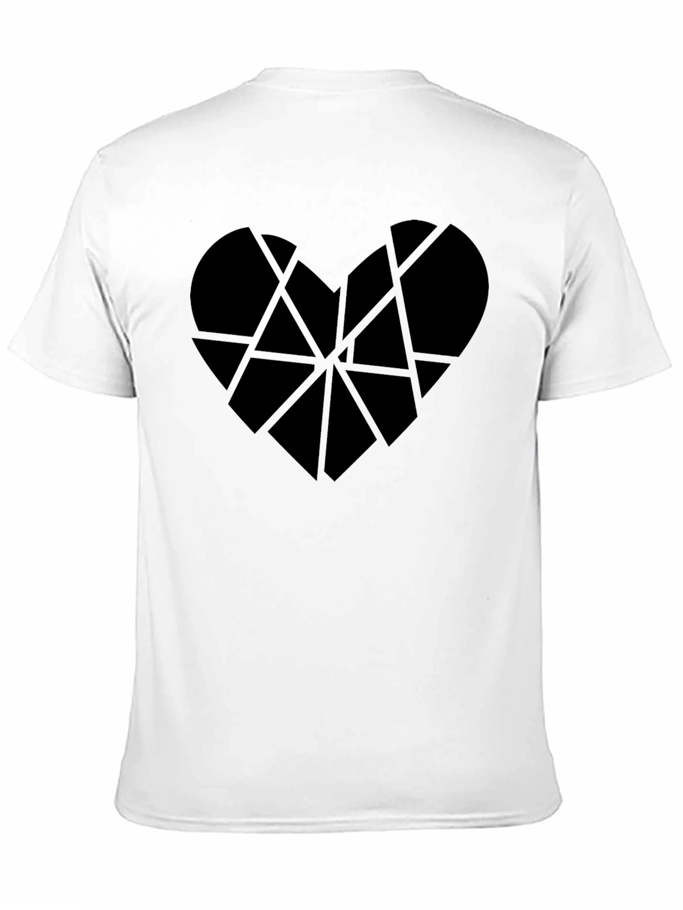Abstract Heart Tee - Modern Geometric Design
