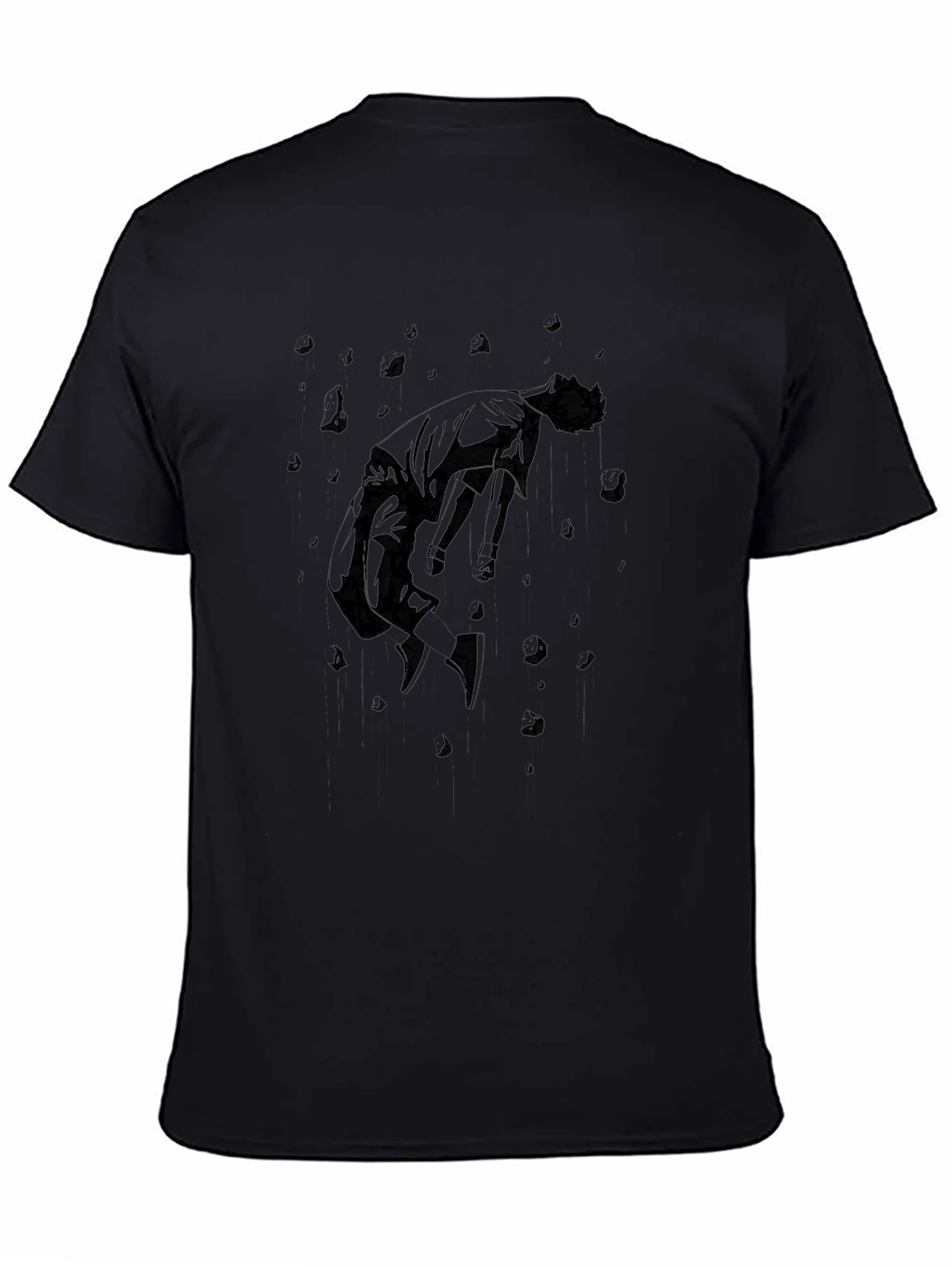 Abstract Graphic Black T-Shirt