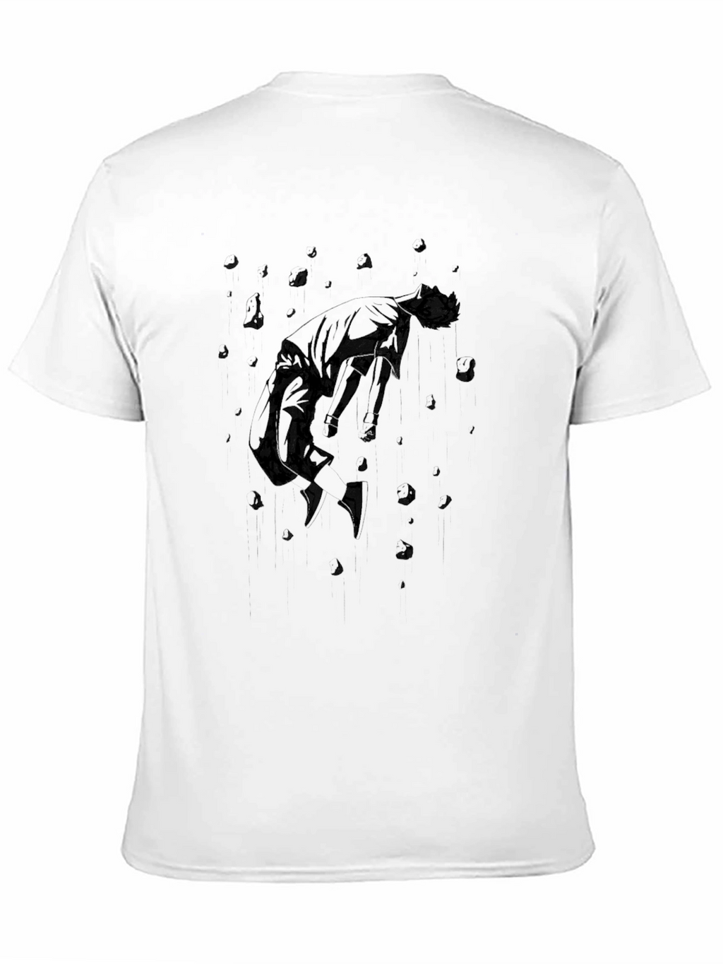 Abstract Graphic Black T-Shirt