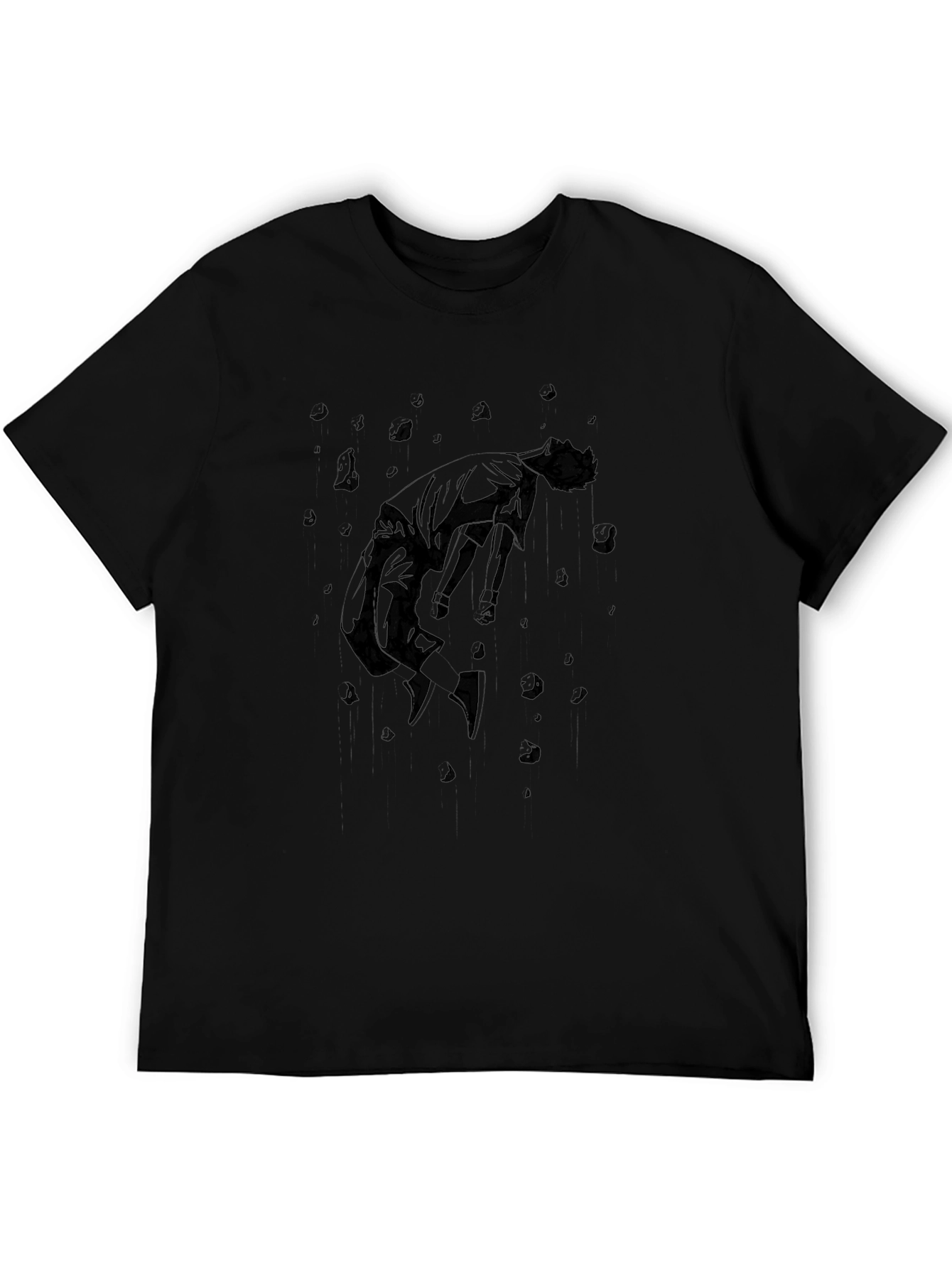 Abstract Graphic Black T-Shirt