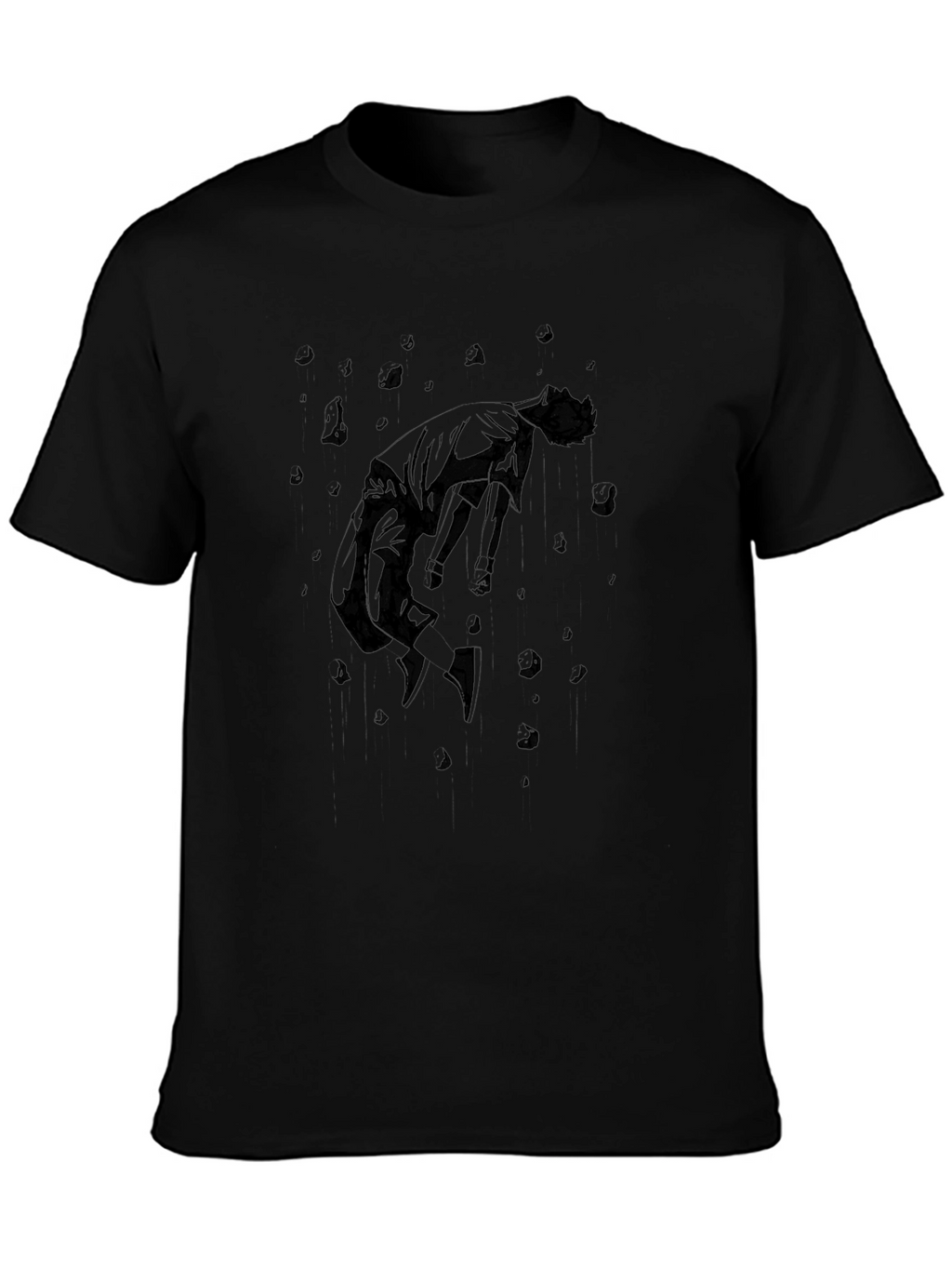 Abstract Graphic Black T-Shirt