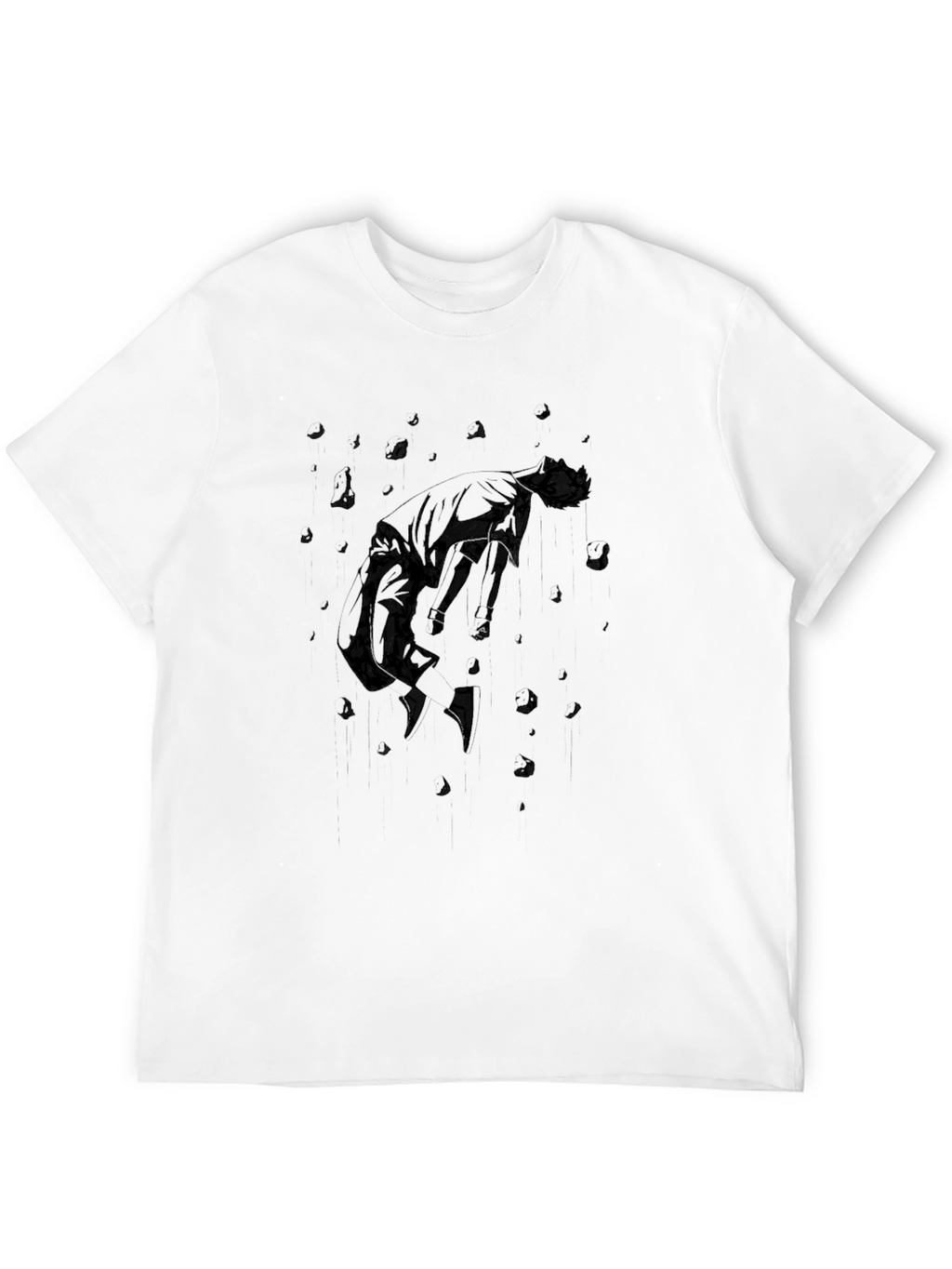 Abstract Graphic Black T-Shirt
