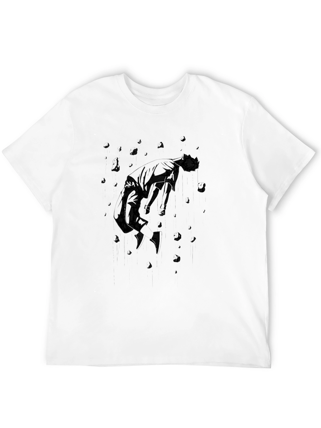 Abstract Graphic Black T-Shirt