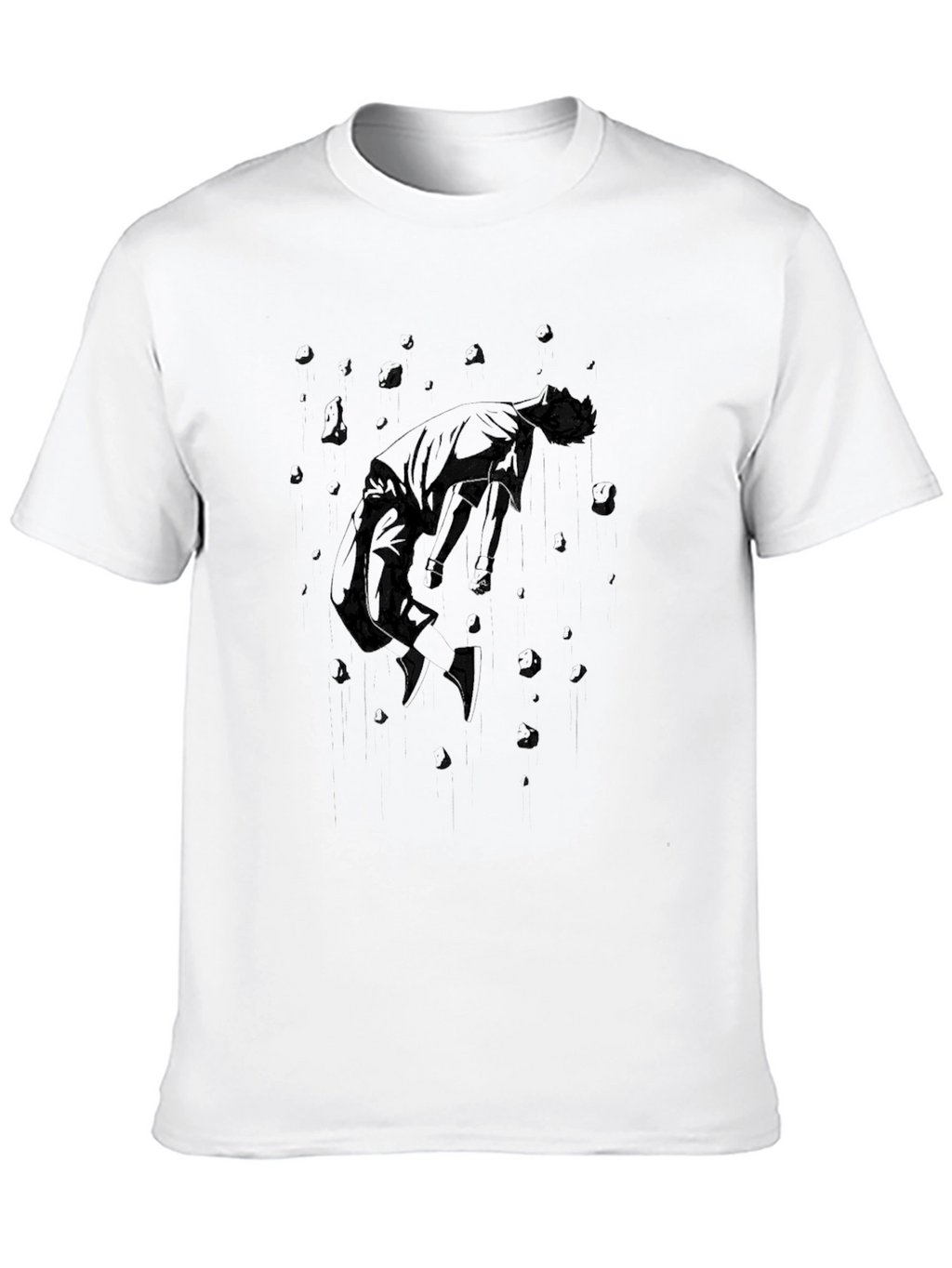 Abstract Graphic Black T-Shirt