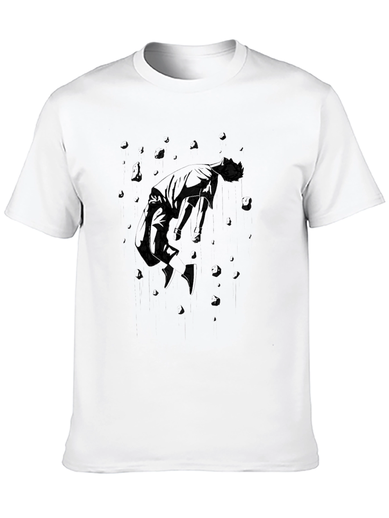 Abstract Graphic Black T-Shirt