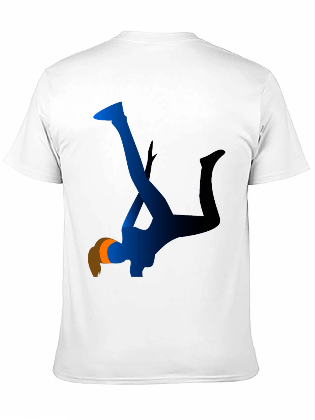 Abstract Blue Silhouette Graphic Tee