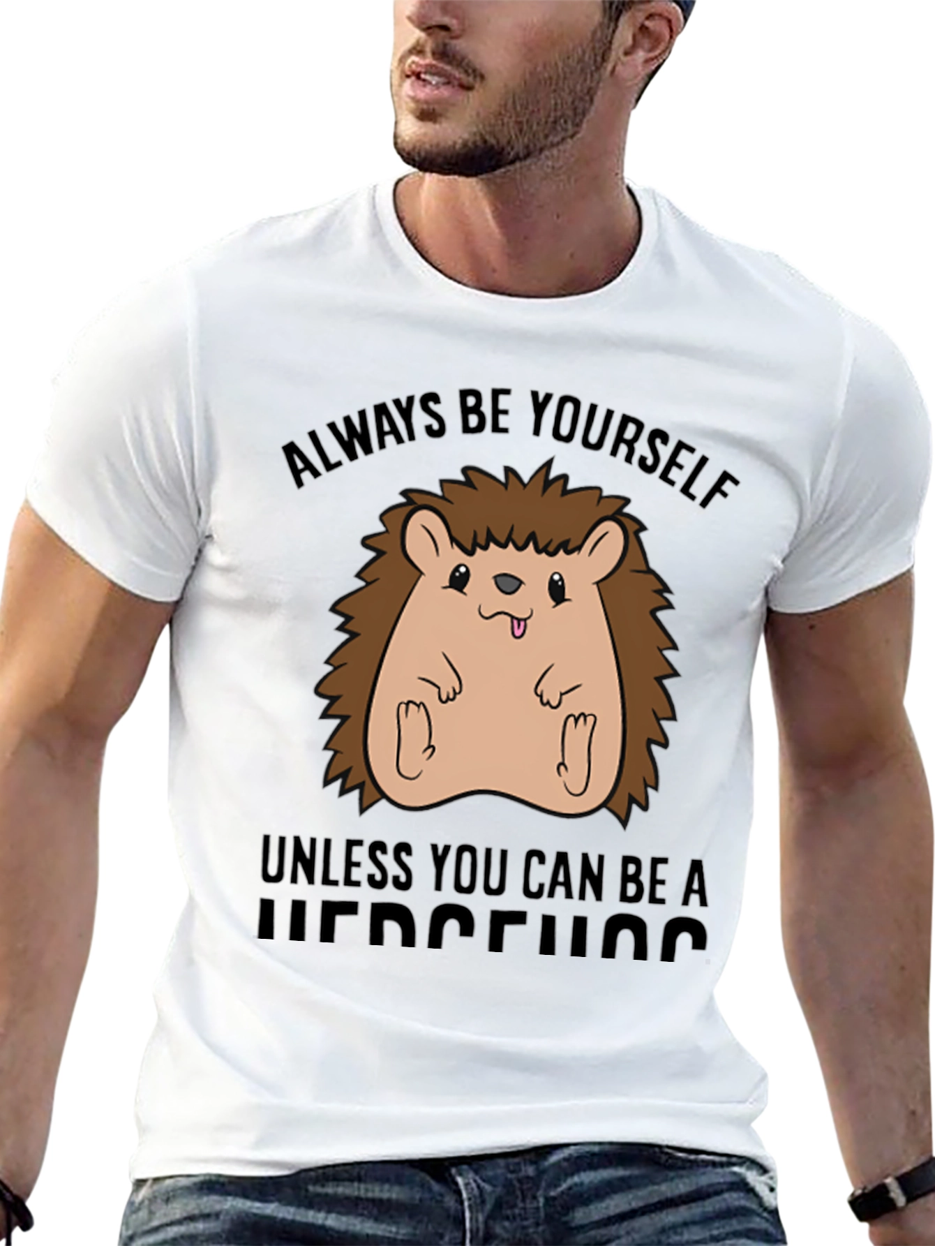 Always Be Yourself Hedgehog Graphic Tee