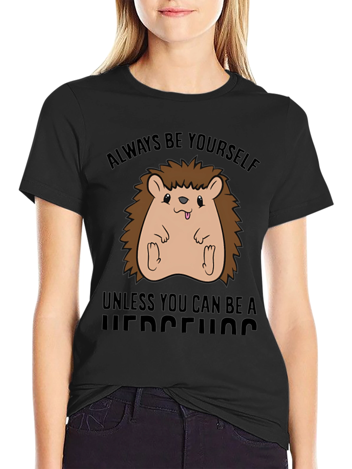 Always Be Yourself Hedgehog Graphic Tee