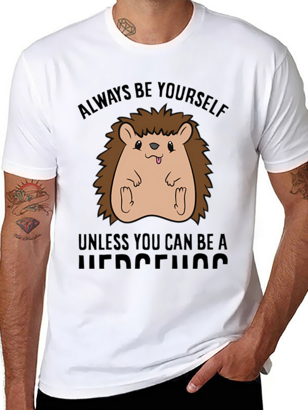Always Be Yourself Hedgehog Graphic Tee
