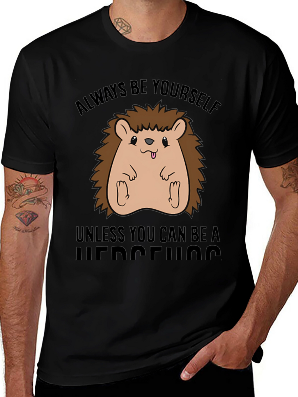 Always Be Yourself Hedgehog Graphic Tee