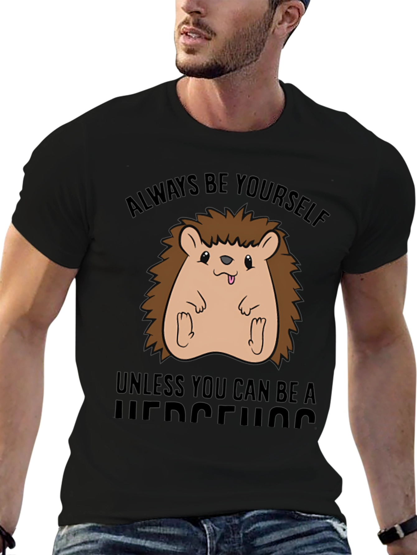Always Be Yourself Hedgehog Graphic Tee