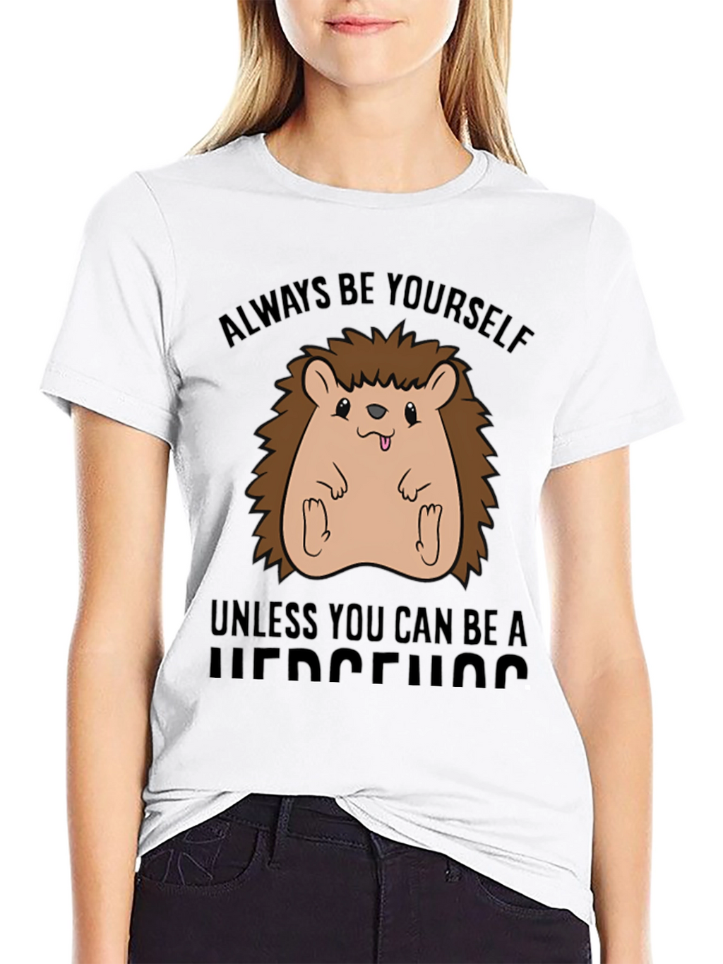 Always Be Yourself Hedgehog Graphic Tee