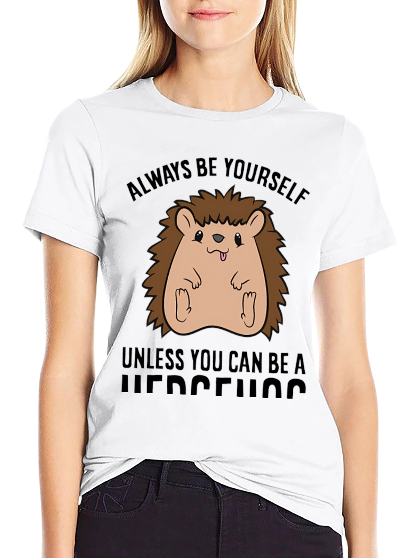 Always Be Yourself Hedgehog Graphic Tee