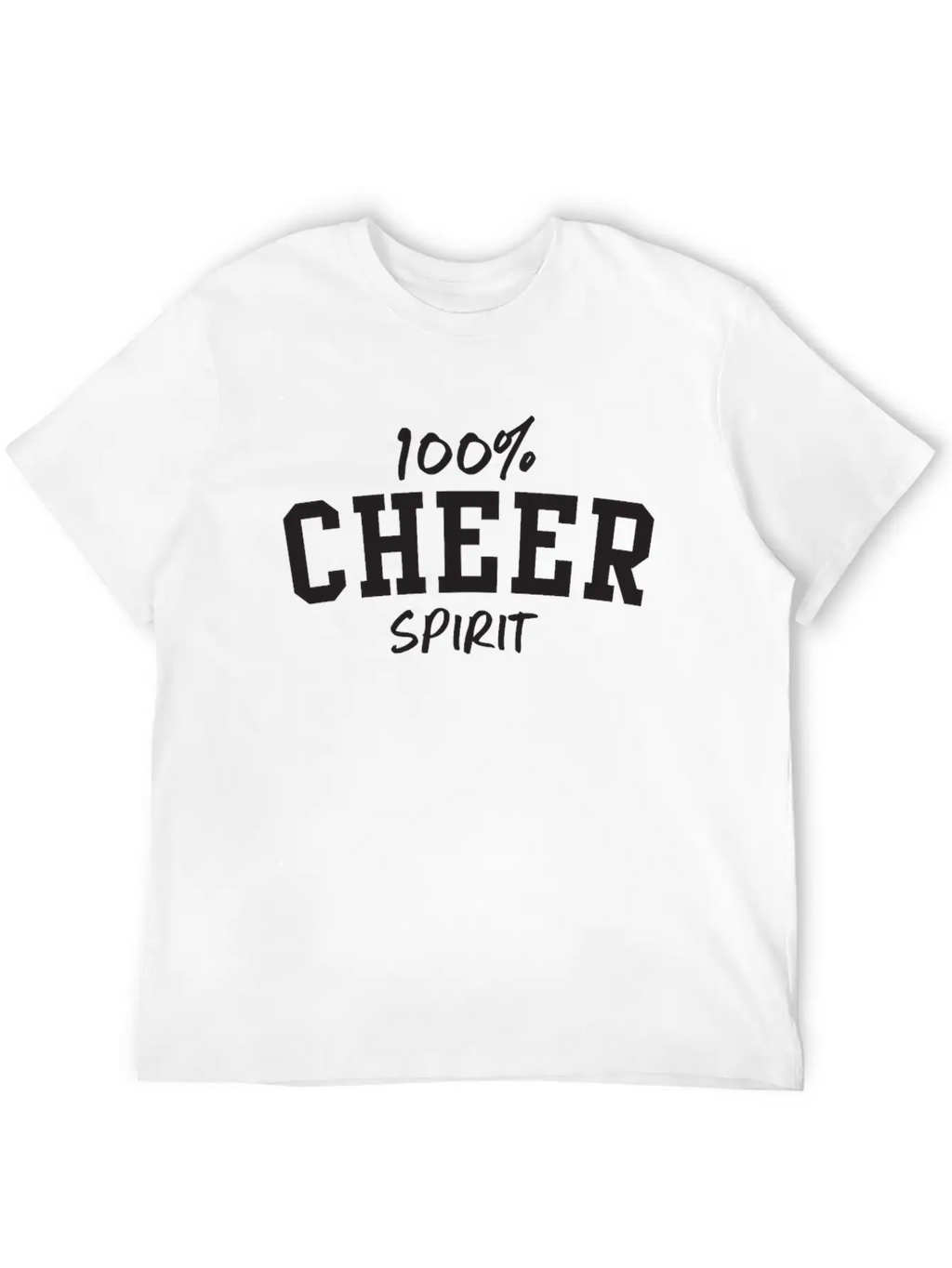 100% Cheer Spirit Classic Fit Graphic Tee For Daily Comfort – Unisex Cotton Shirt