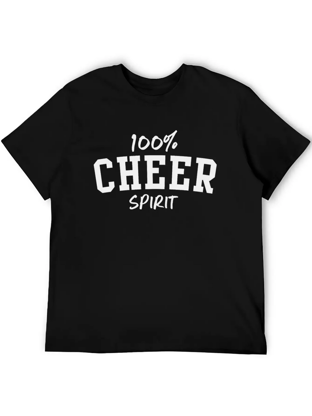 100% Cheer Spirit Classic Fit Graphic Tee For Daily Comfort – Unisex Cotton Shirt