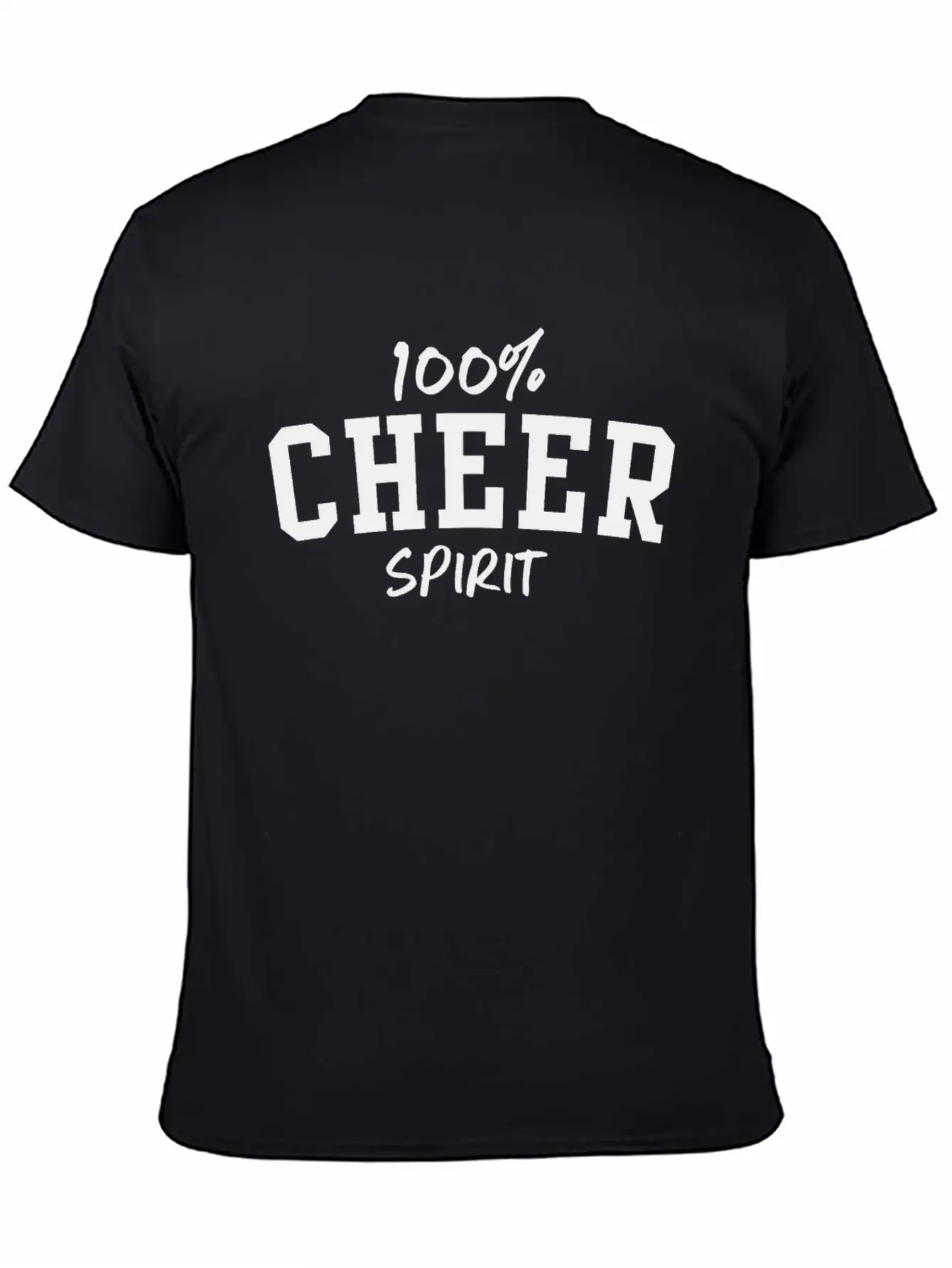 100% Cheer Spirit Classic Fit Graphic Tee For Daily Comfort – Unisex Cotton Shirt