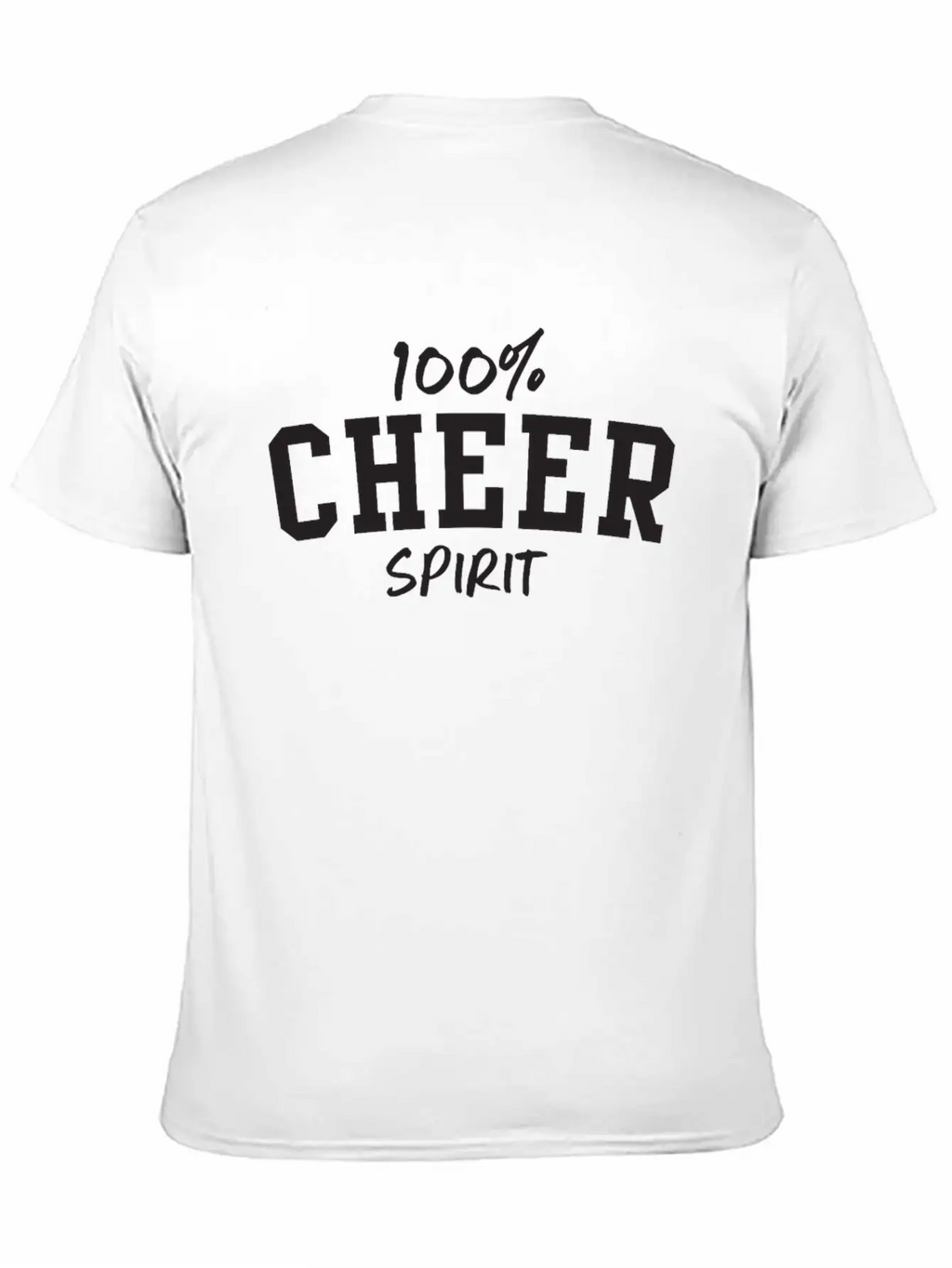 100% Cheer Spirit Classic Fit Graphic Tee For Daily Comfort – Unisex Cotton Shirt