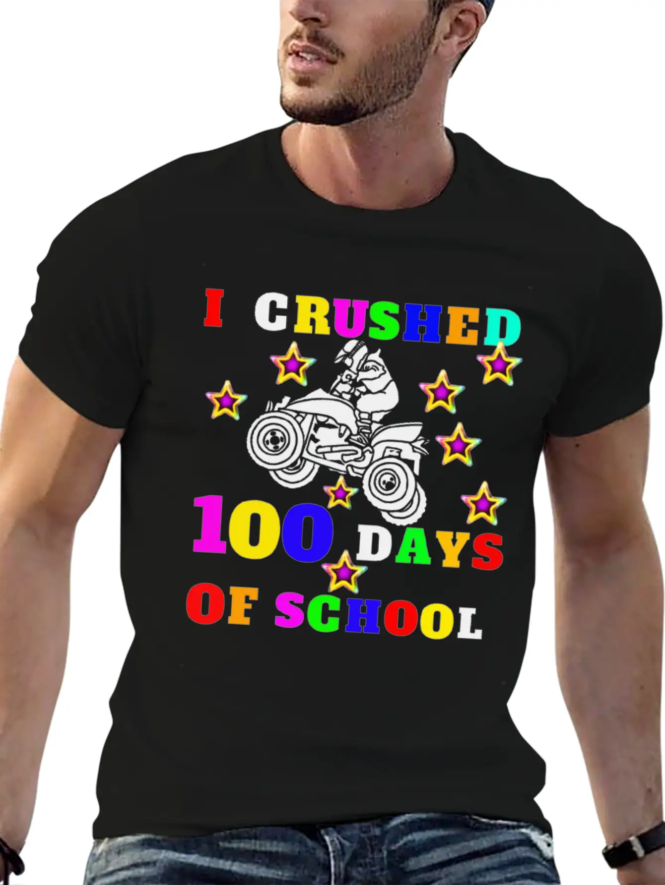 100 Days Of Fun Classic Fit Graphic Tee For Daily Comfort – Unisex Cotton Shirt
