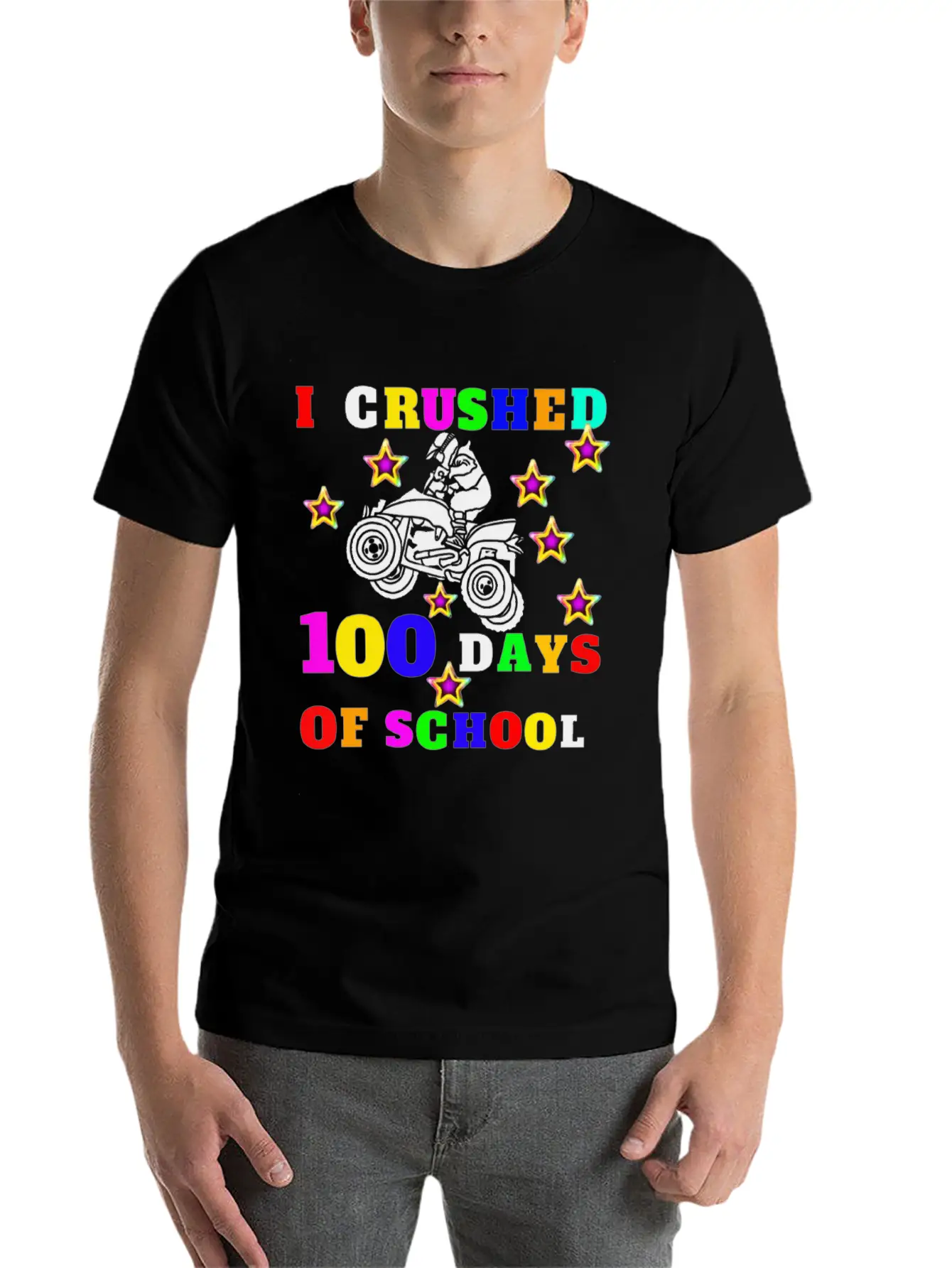 100 Days Of Fun Classic Fit Graphic Tee For Daily Comfort – Unisex Cotton Shirt