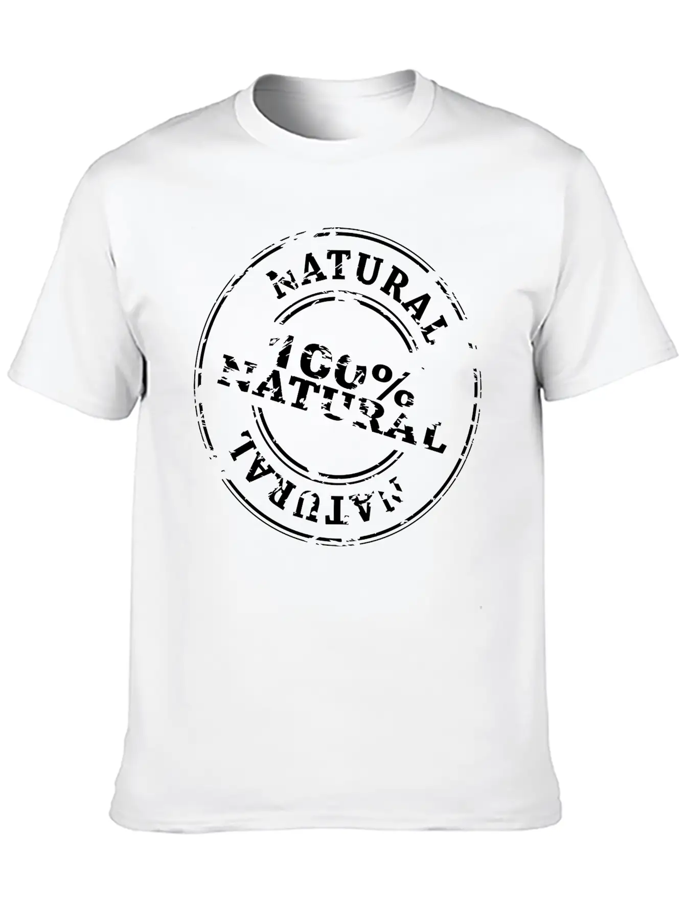 100% Natural Basic Graphic T-Shirt – Daily Comfort In Soft Cotton