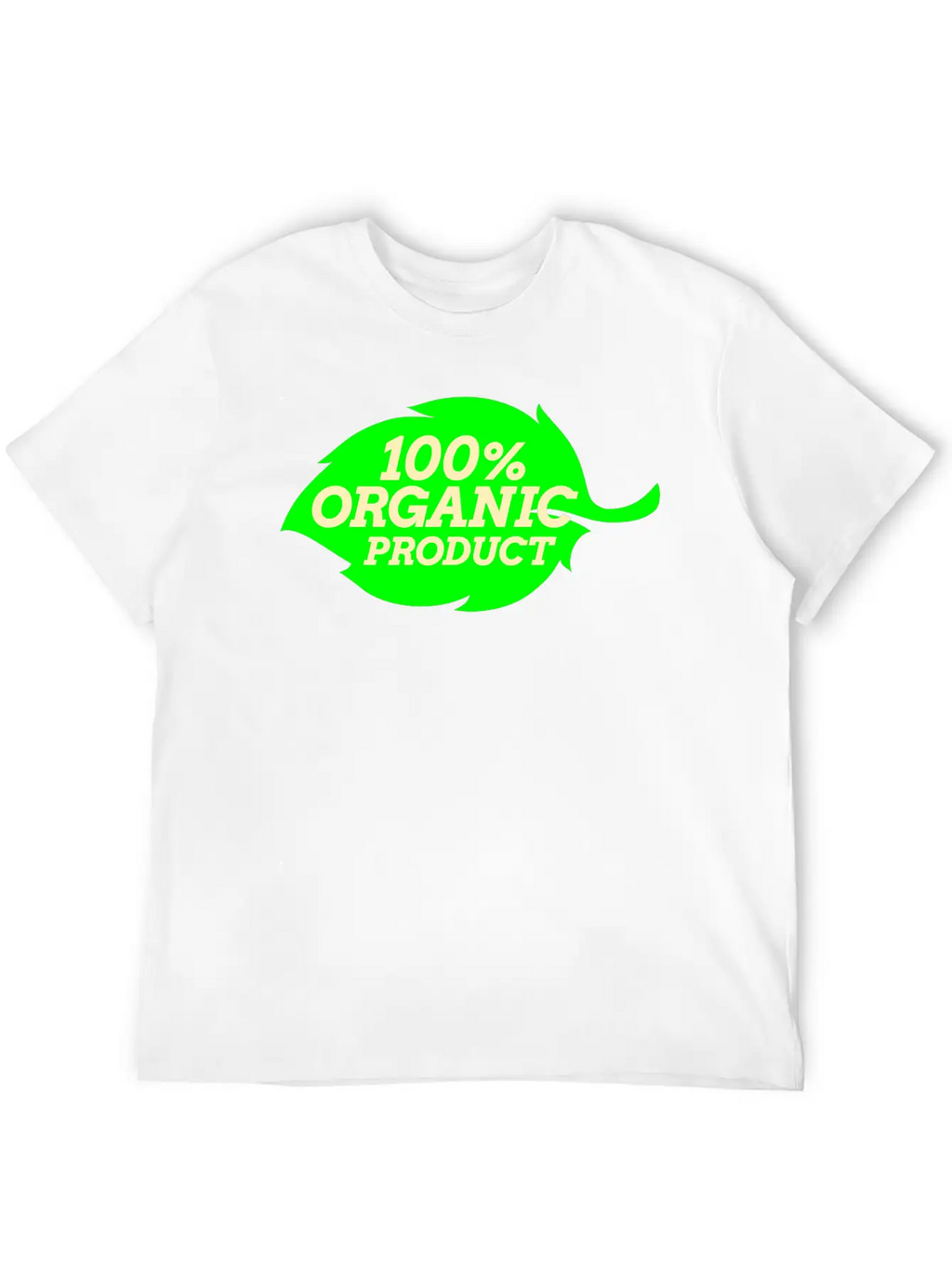 100% Organic Logo Simple Everyday Graphic Tee – Lightweight Summer Wear