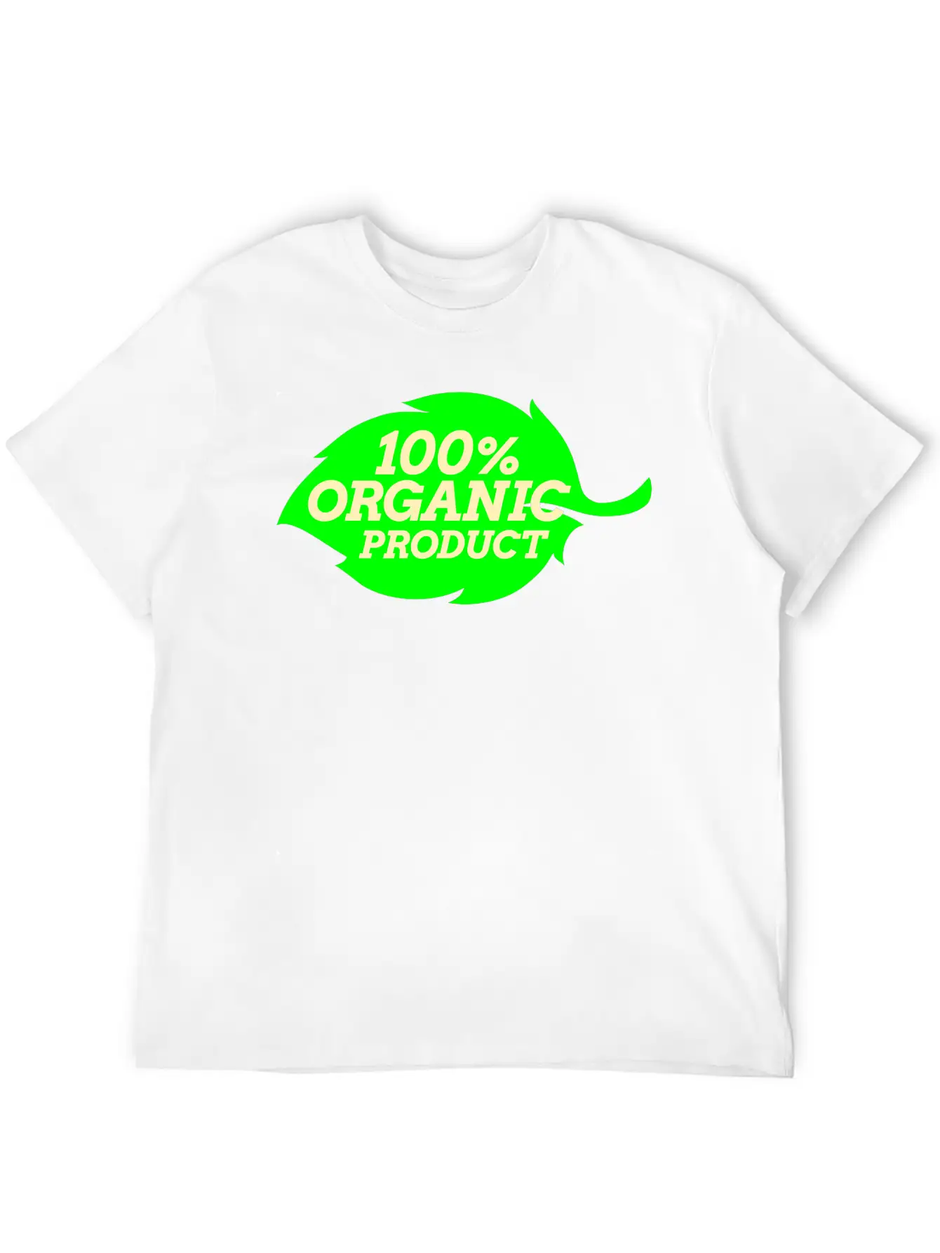 100% Organic Logo Simple Everyday Graphic Tee – Lightweight Summer Wear
