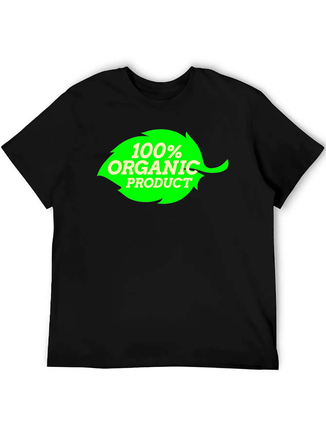 100% Organic Logo Simple Everyday Graphic Tee – Lightweight Summer Wear