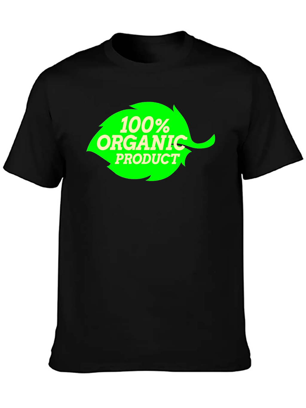 100% Organic Logo Simple Everyday Graphic Tee – Lightweight Summer Wear