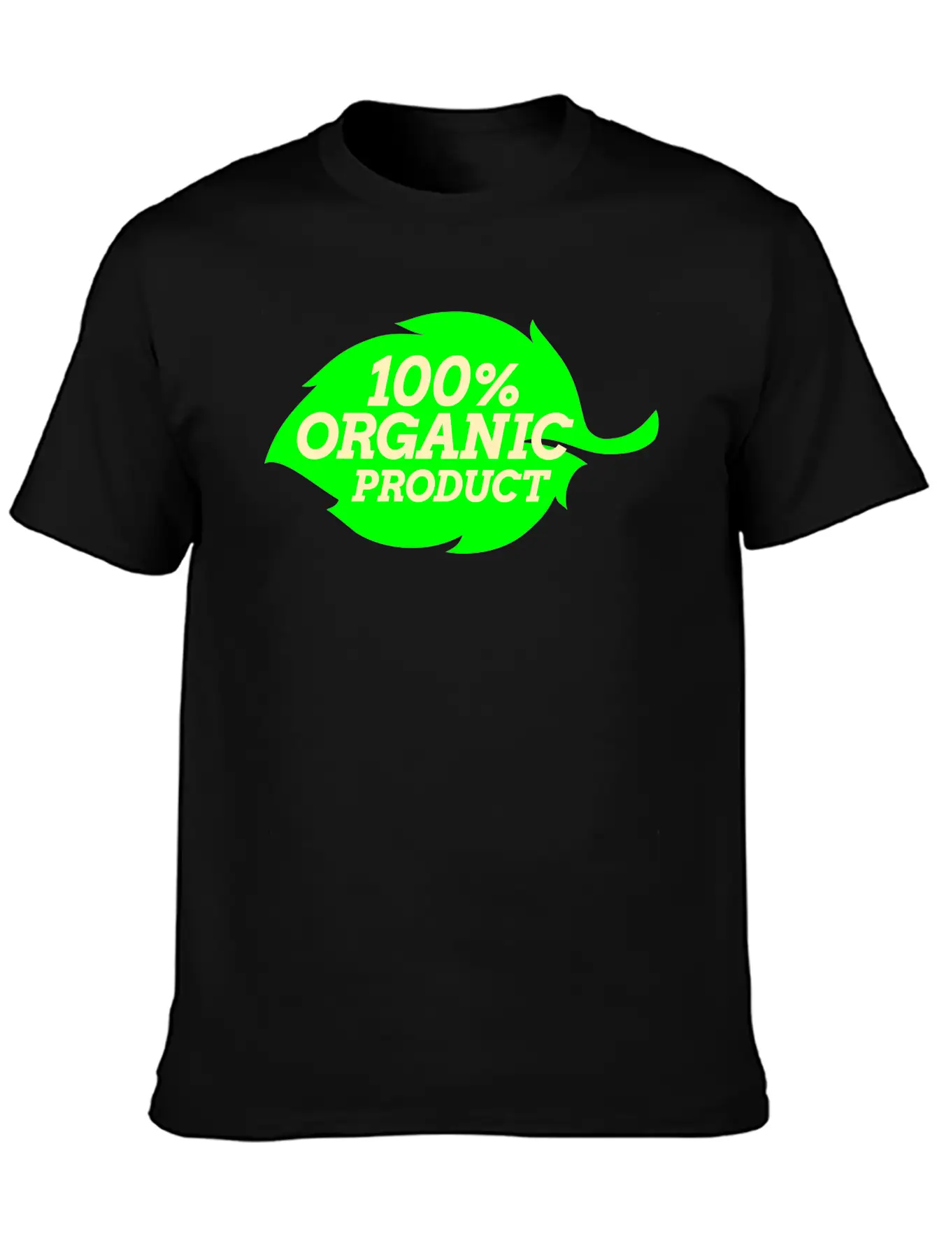 100% Organic Logo Simple Everyday Graphic Tee – Lightweight Summer Wear