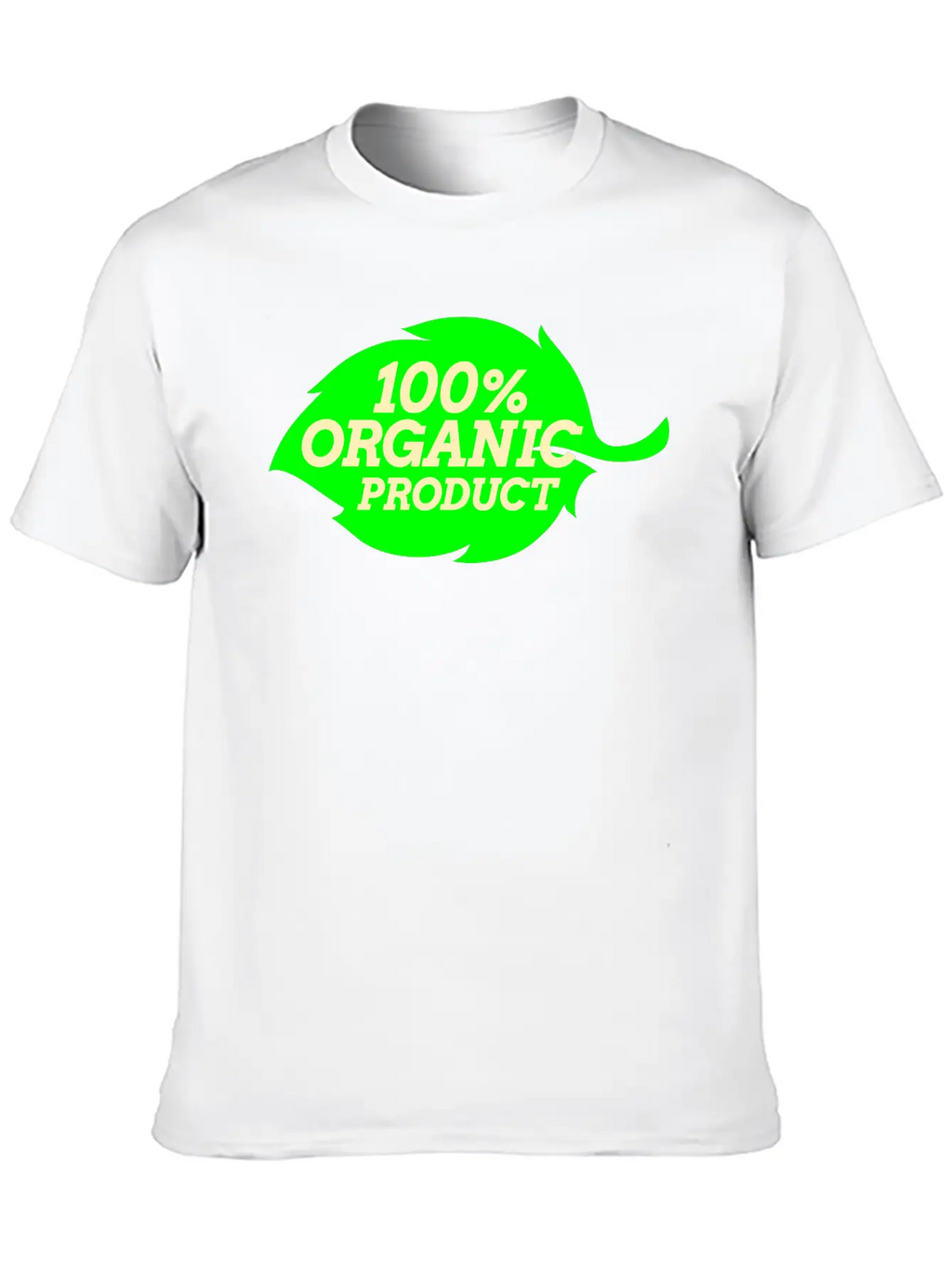 100% Organic Logo Simple Everyday Graphic Tee – Lightweight Summer Wear