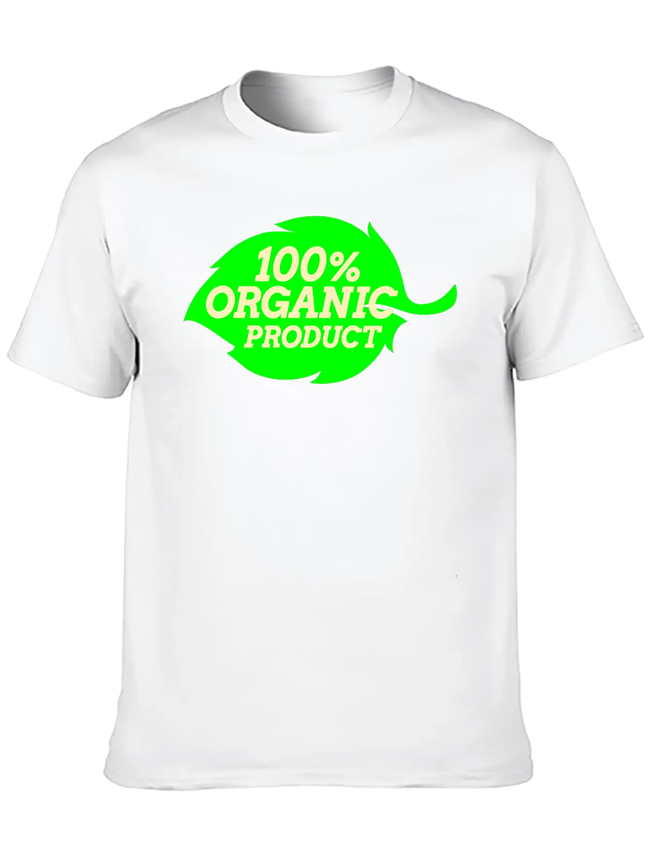100% Organic Logo Simple Everyday Graphic Tee – Lightweight Summer Wear