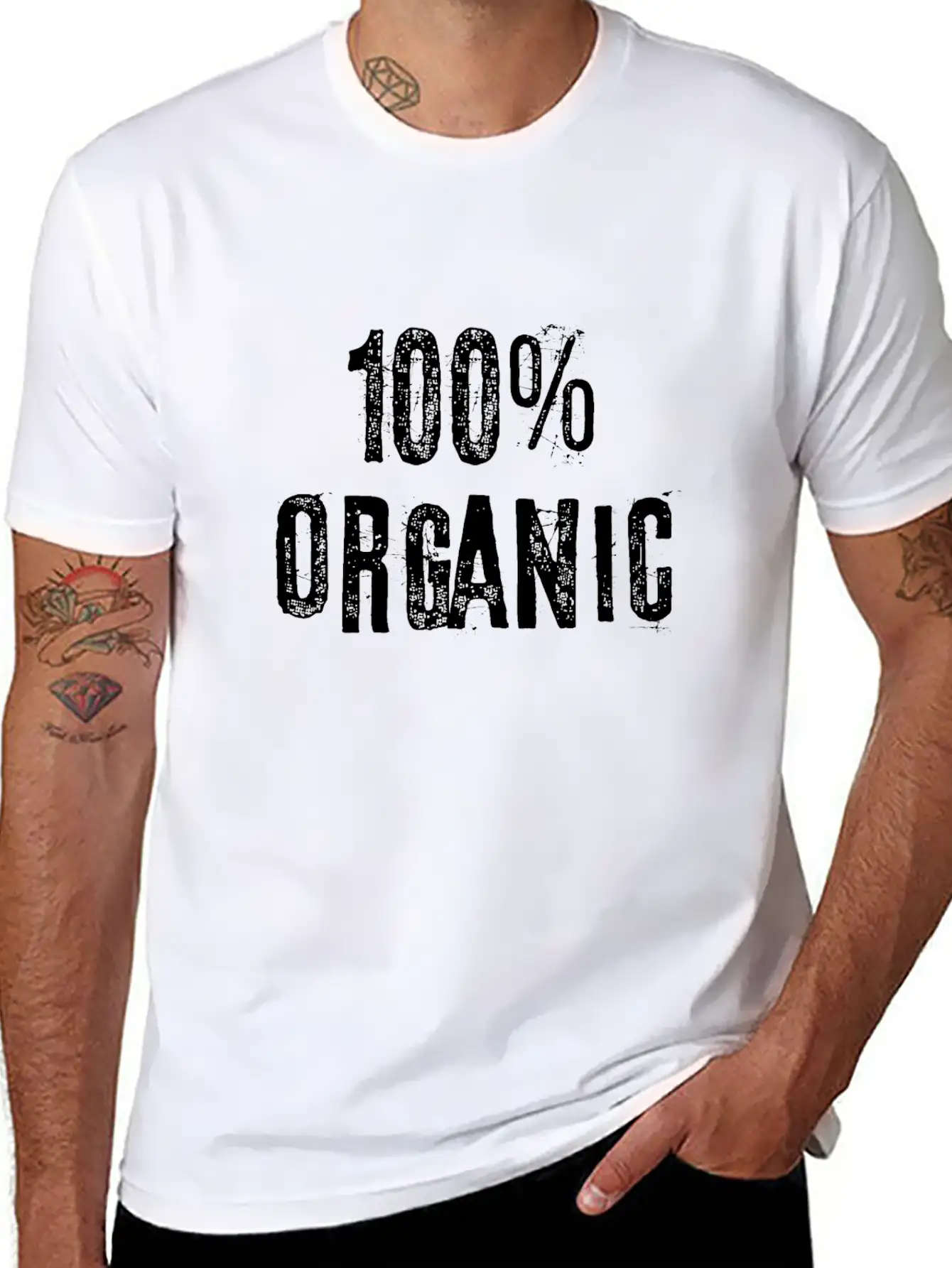 100 Percent Organic Classic Fit Graphic Tee For Daily Comfort – Unisex Cotton Shirt