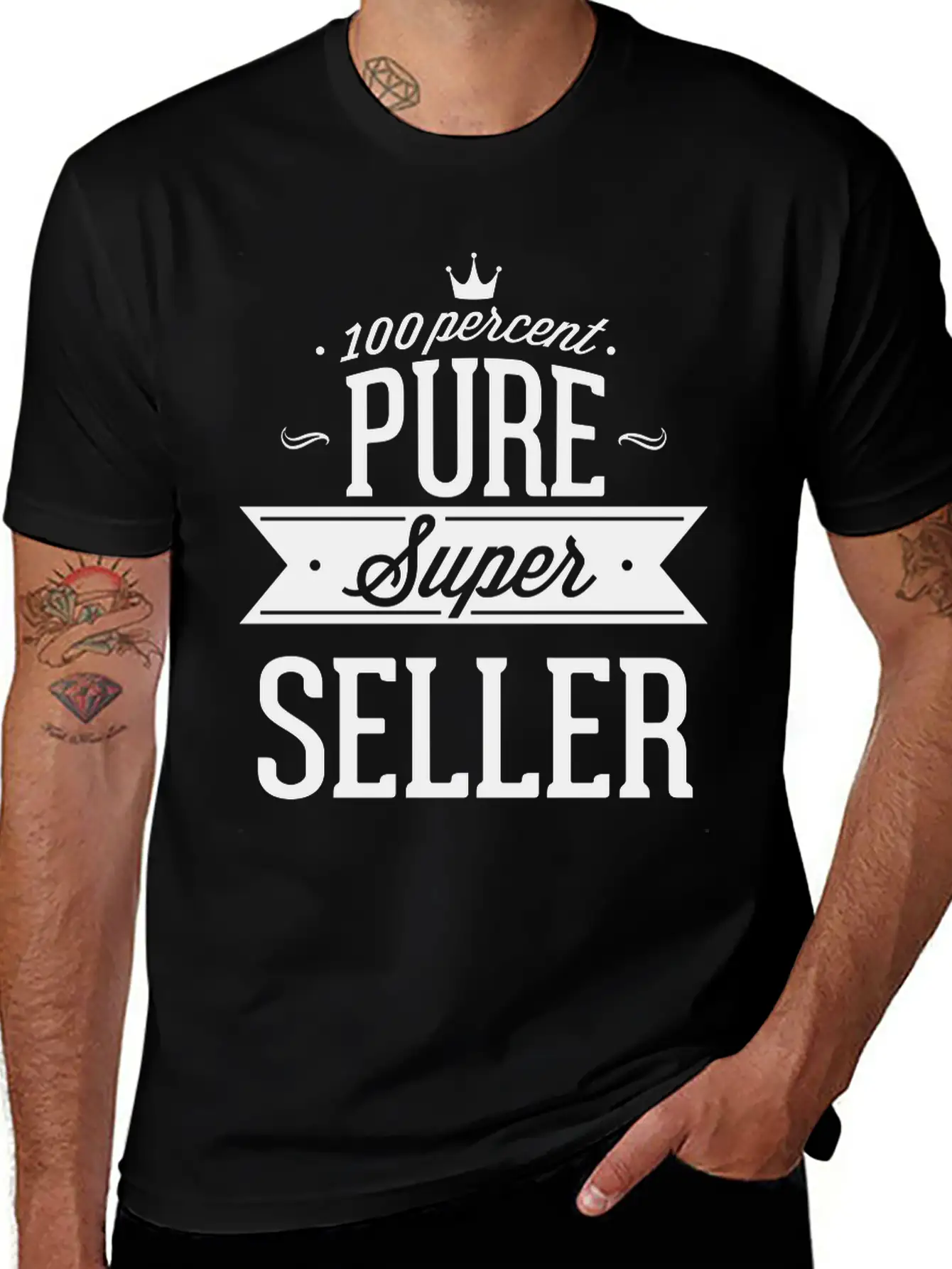 100 Percent Pure Super Seller Classic Crew Neck Graphic Tee – Everyday Minimal Look
