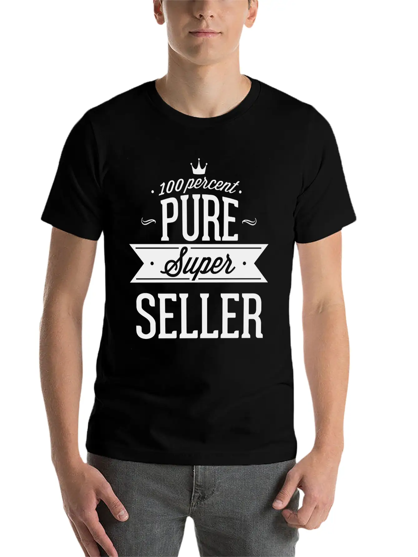 100 Percent Pure Super Seller Classic Crew Neck Graphic Tee – Everyday Minimal Look